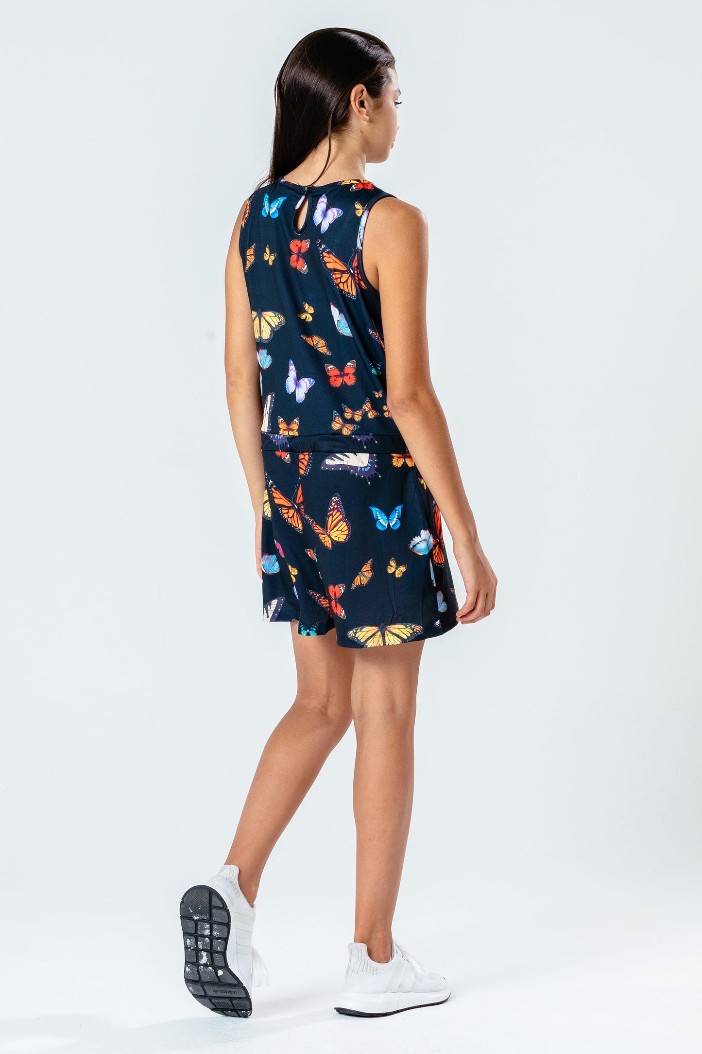 Hype Black Butterfly Kids Playsuit