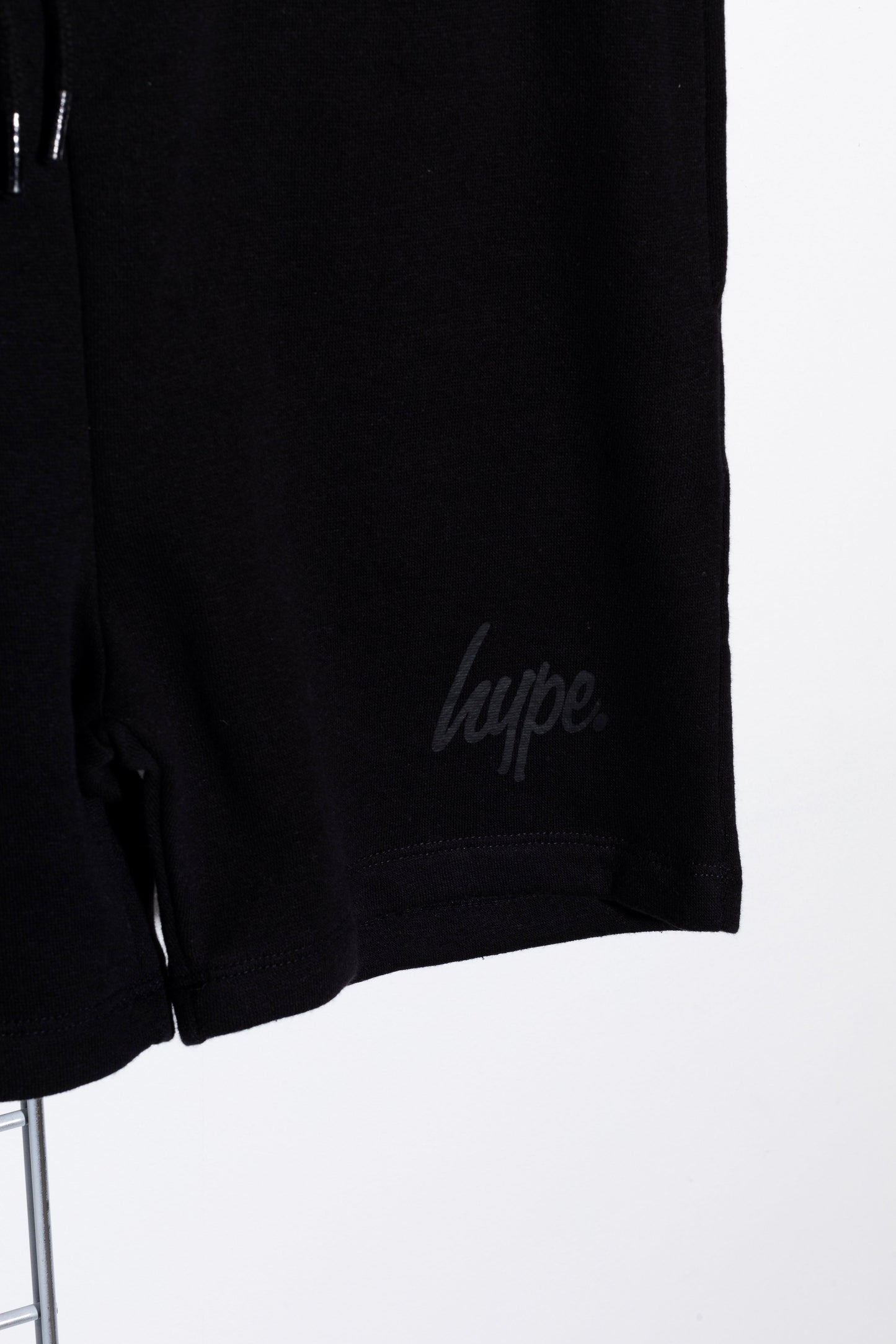 Hype Two Pack Black & Grey Kids Shorts
