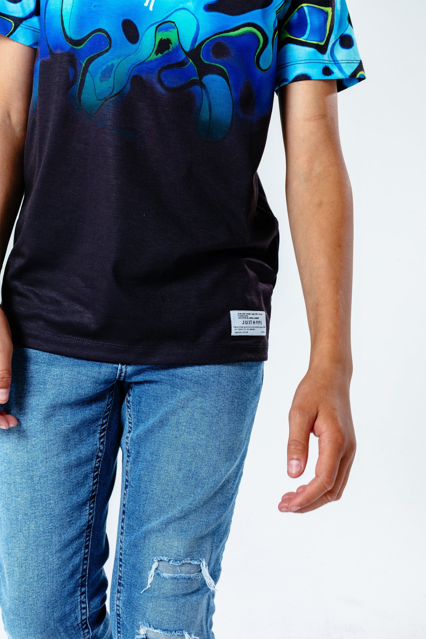 Hype Black Swirl Fade Kids T-Shirt