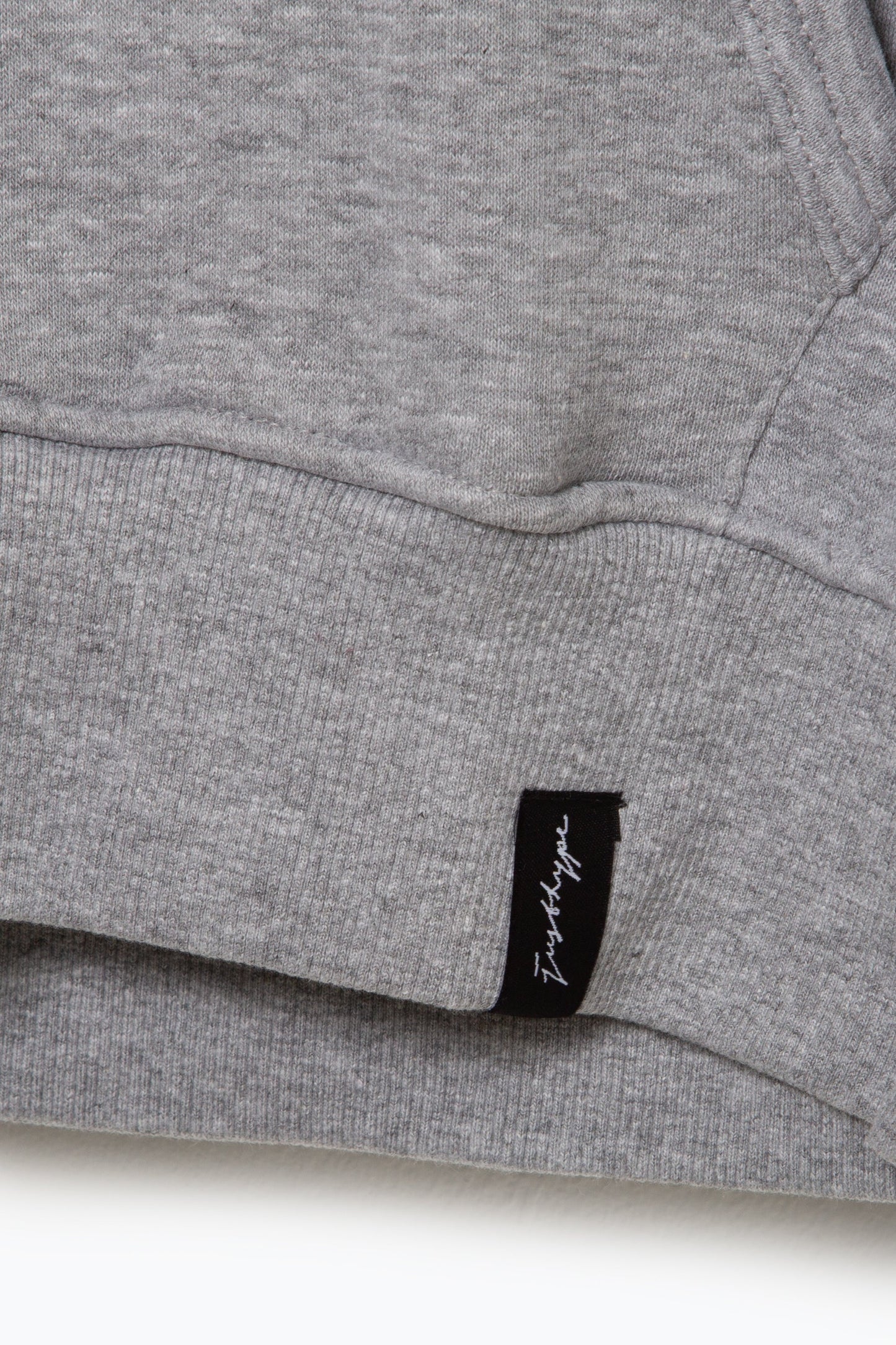 JUSTHYPE UNISEX GREY MARL HOODIE