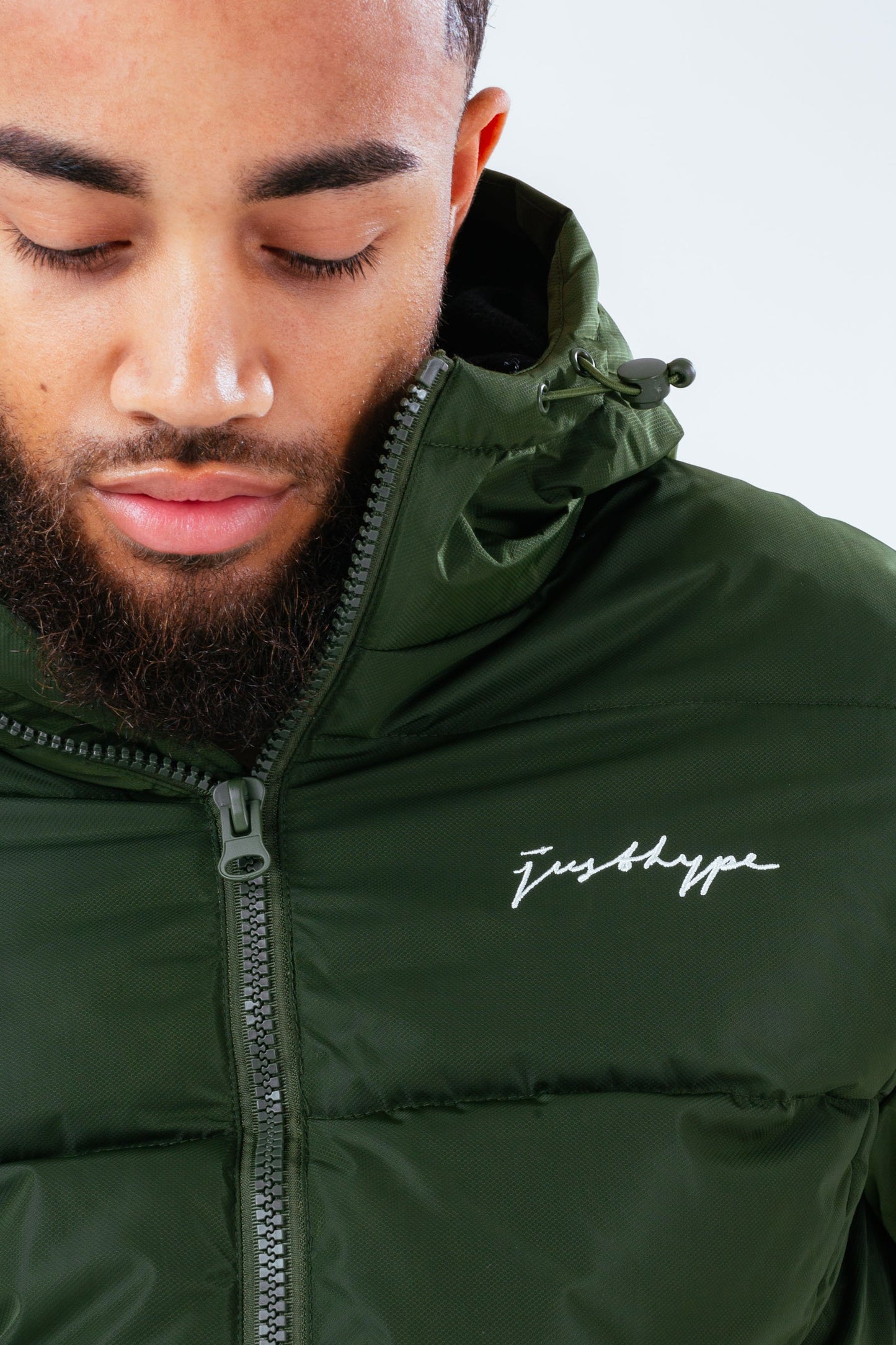 HYPE GREEN LUXE SHORT LINE MEN'S PARKA JACKET