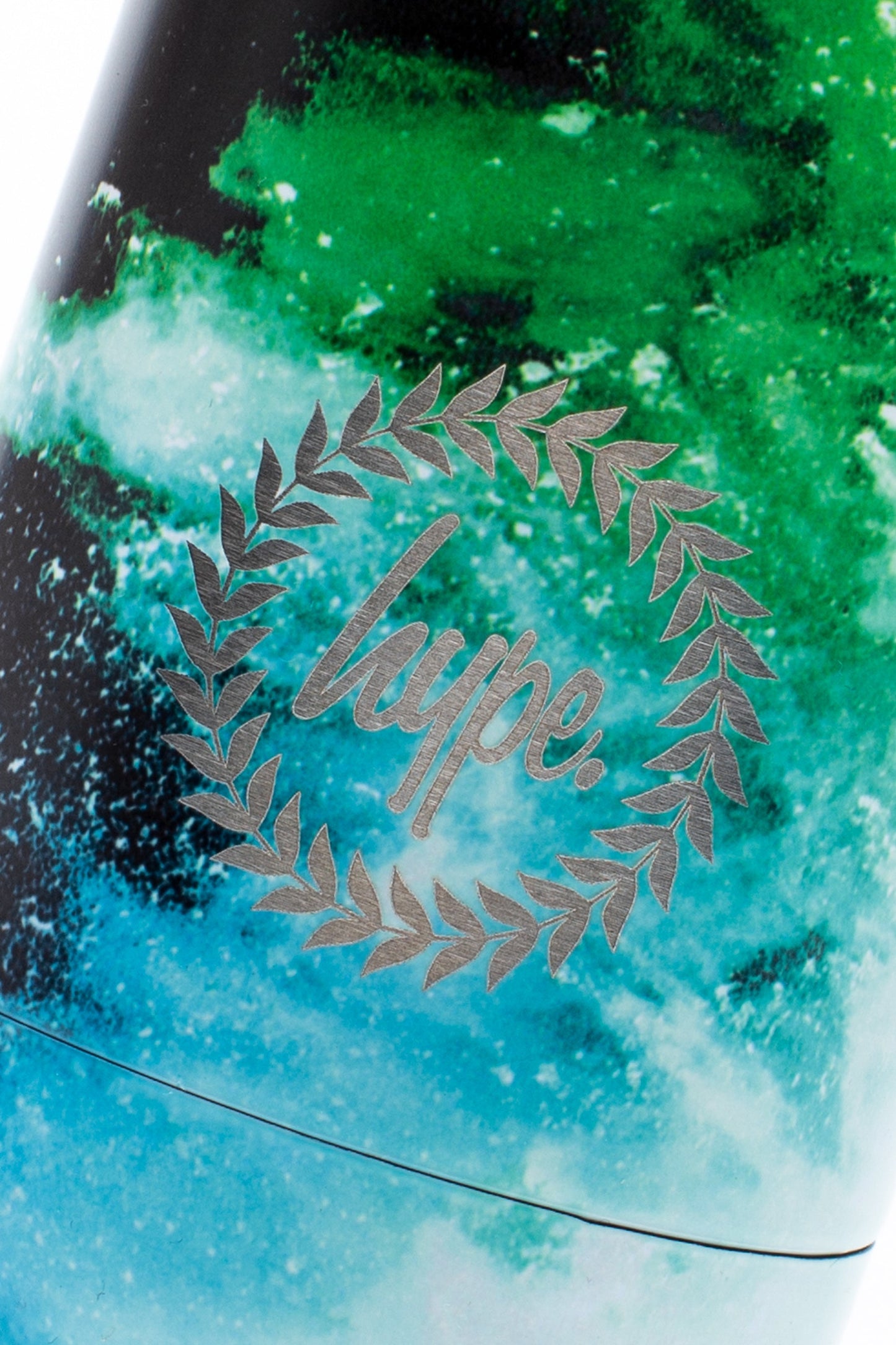 HYPE BLUE & GREEN CHALK DUST METAL WATER BOTTLE