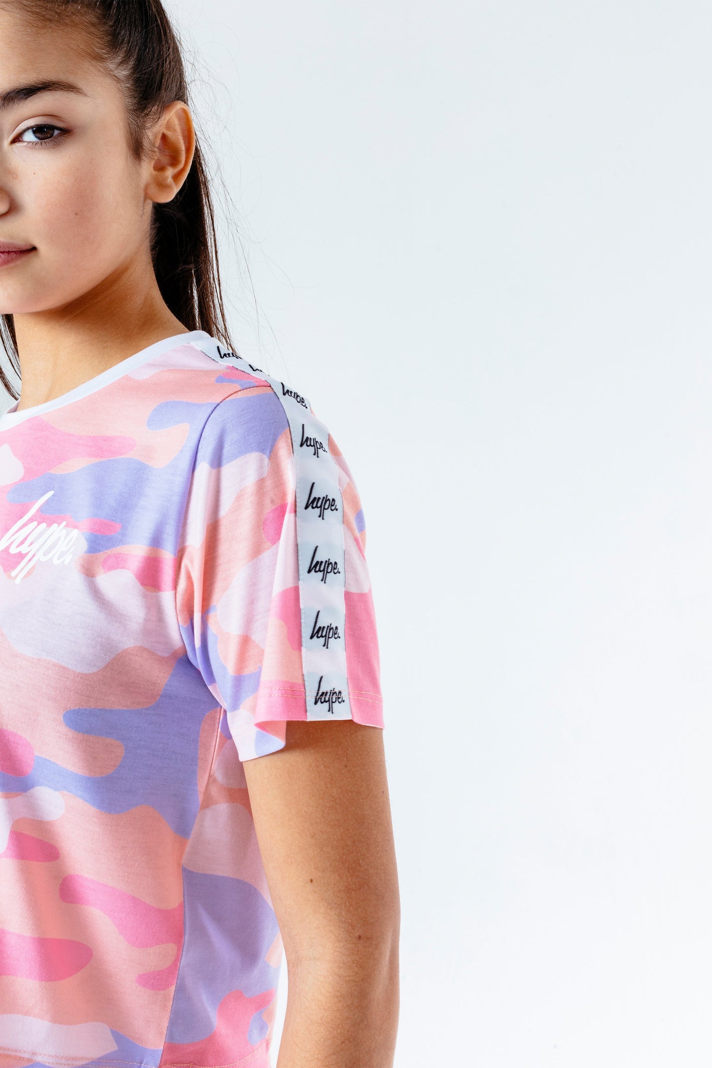 Hype Baby Camo Kids Crop T-Shirt