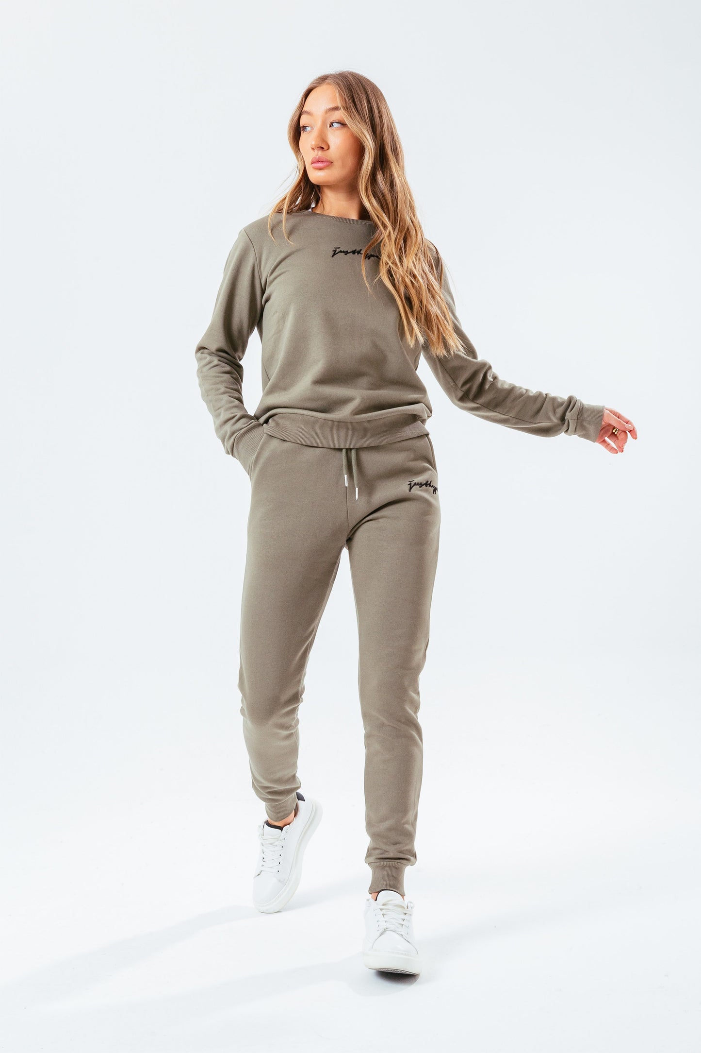 HYPE MOSS SCRIBBLE WOMEN'S CREW NECK