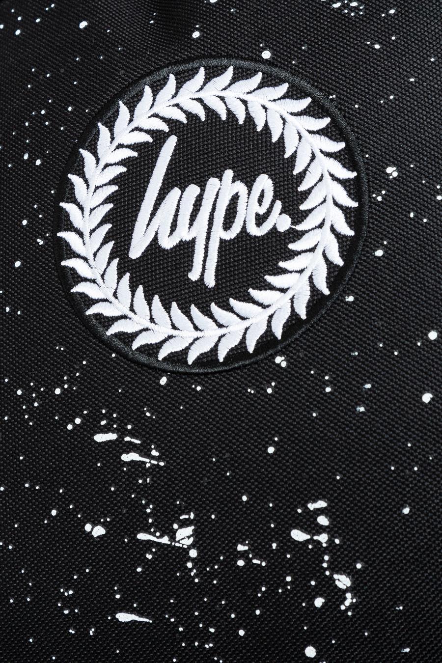 HYPE UNISEX BLACK/WHITE SPLATTER ICONIC BACKPACK