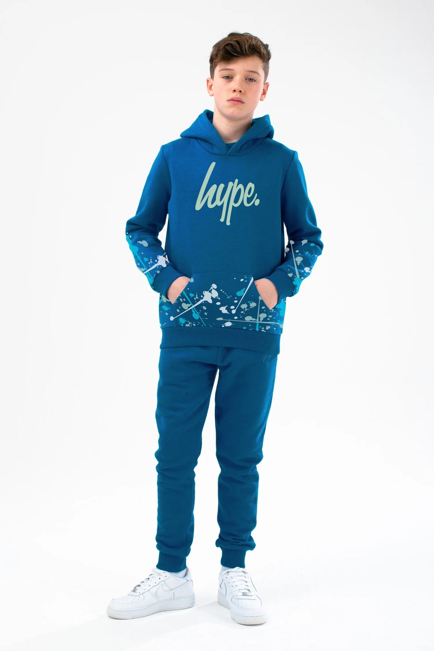 HYPE BOYS BLUE SPLAT HOODIE