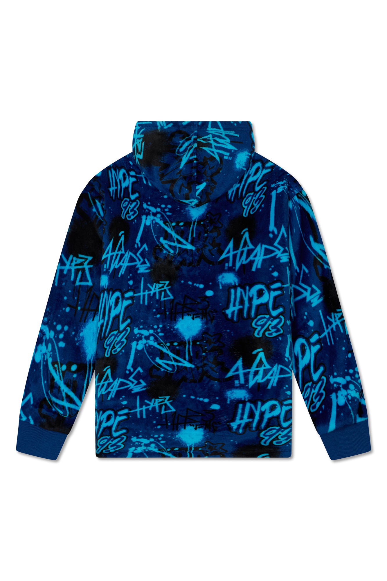 Hype Boys Blue Graffiit Oversized Blanket Hoodie