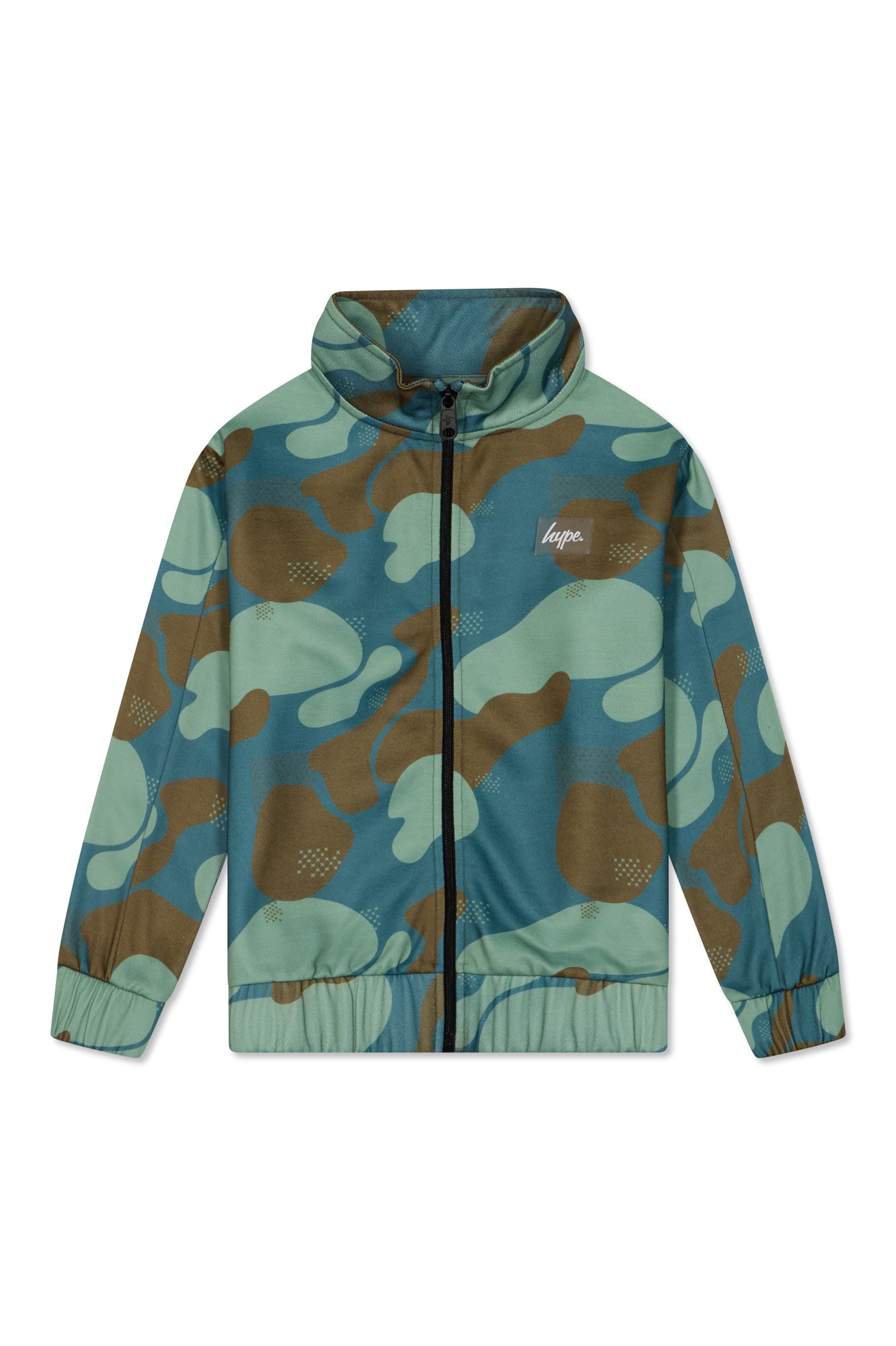 Hype Boys Contour Camo Zip Fleece