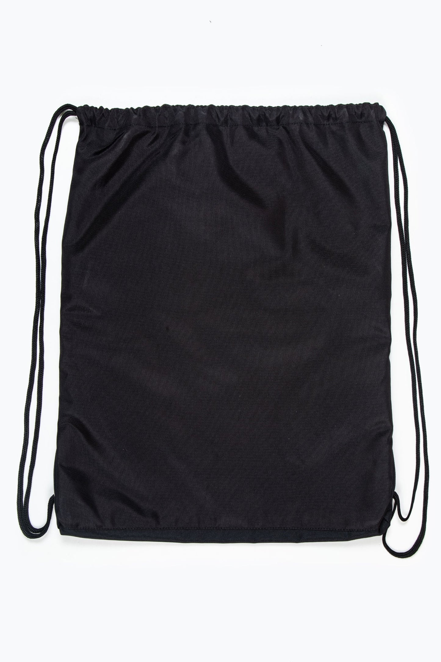 HYPE UNISEX BLACK SCRIPT DRAWSTRING BAG