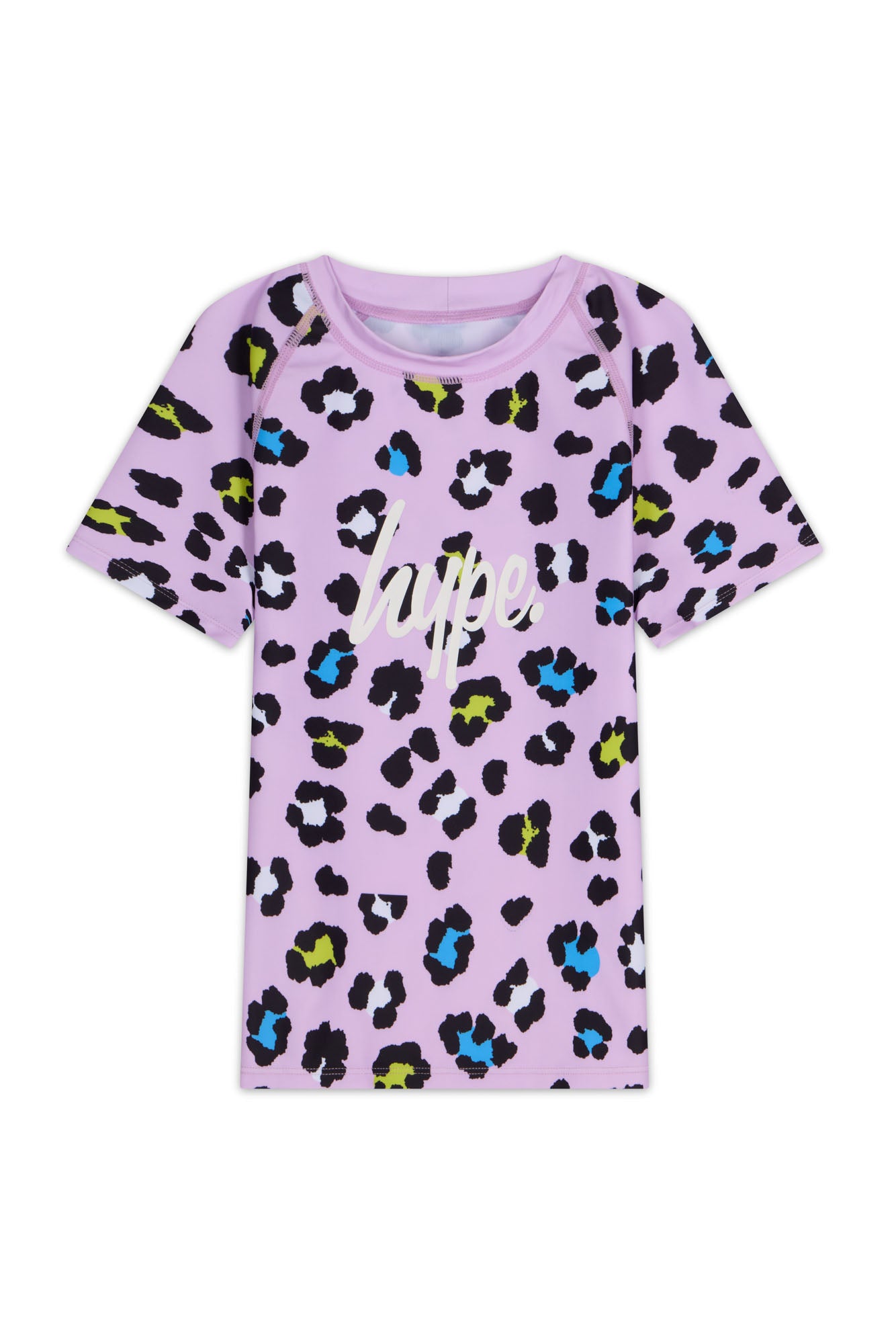 Hype Girls Lilac Leopard T-Shirt