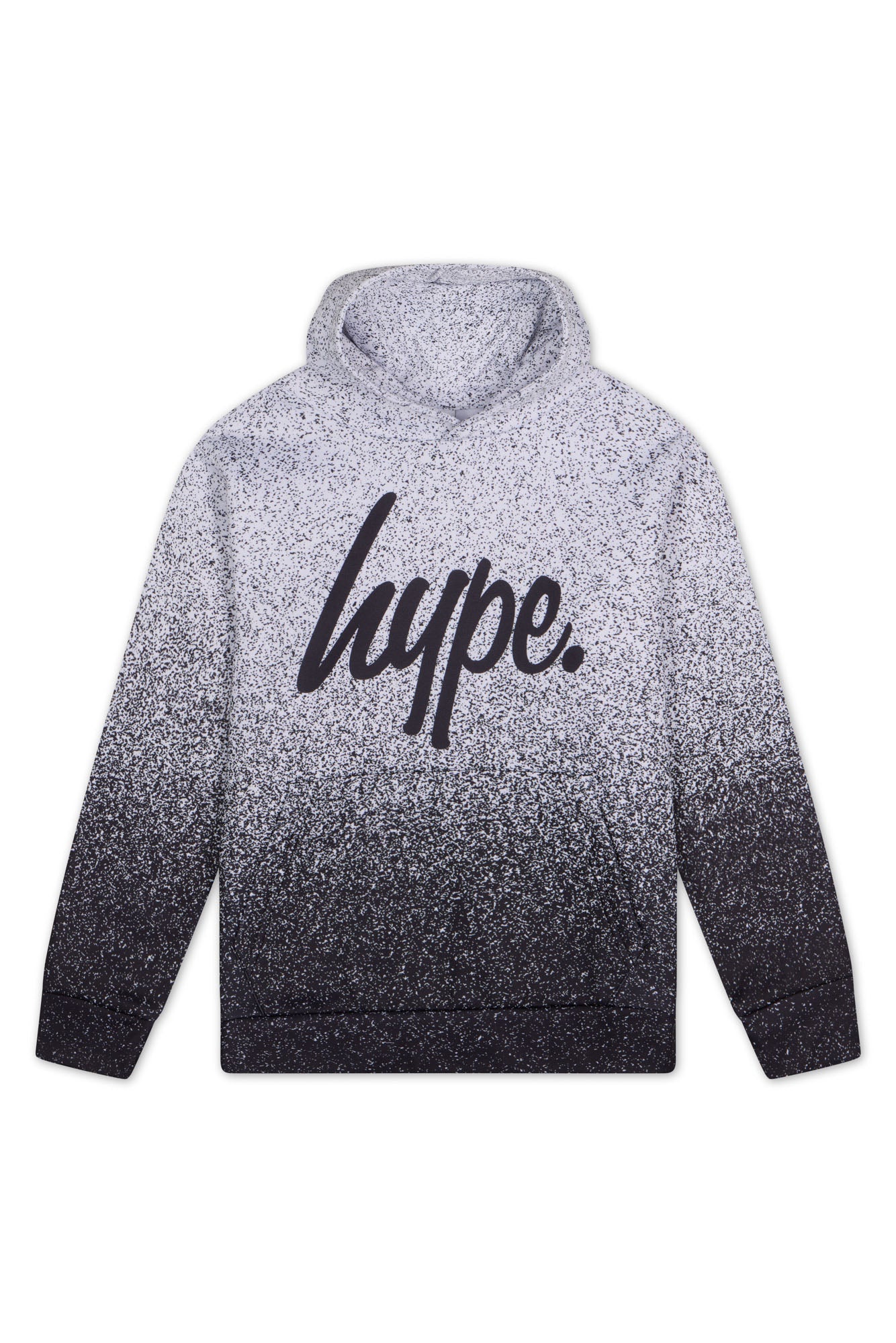 Hype Boys Black/White Speckle Fade Hoodies