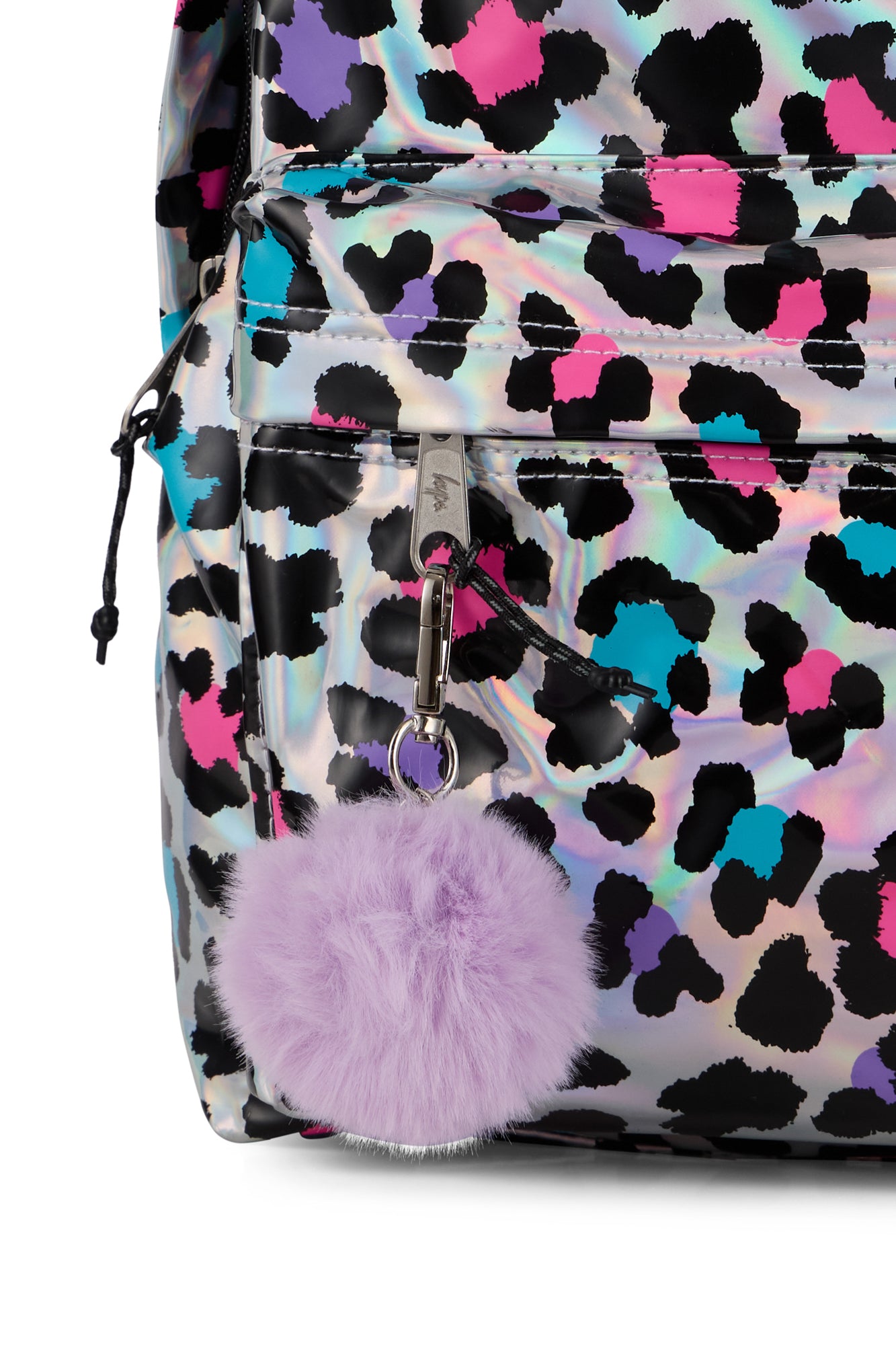 Hype Unisex Silver Leopard Print Backpack