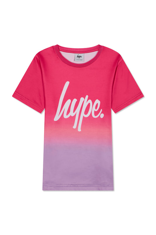 Hype Girls Pink Passion Fade T-Shirt