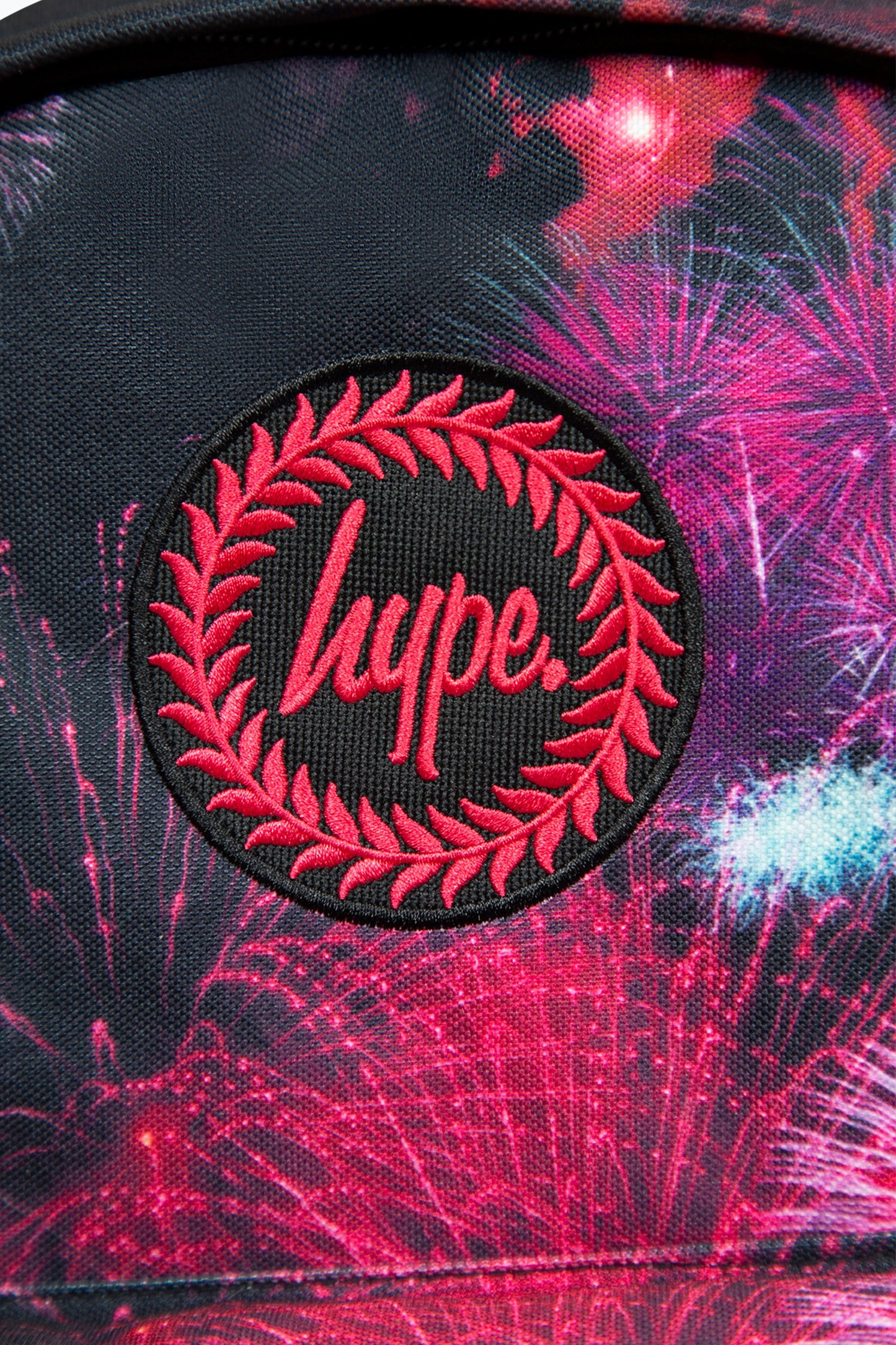 HYPE PINK FIREWORKS BADGE BACKPACK