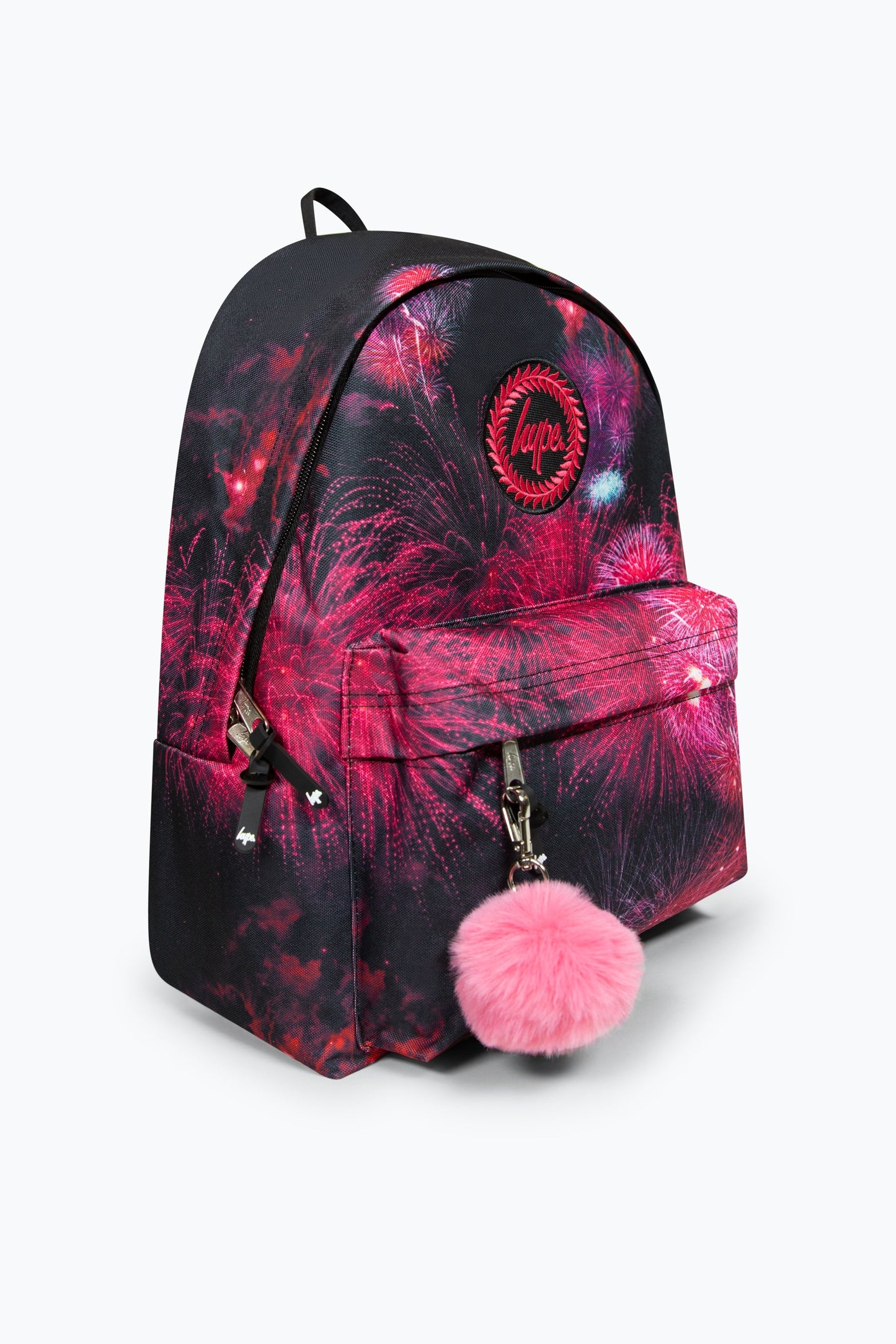 HYPE PINK FIREWORKS BADGE BACKPACK