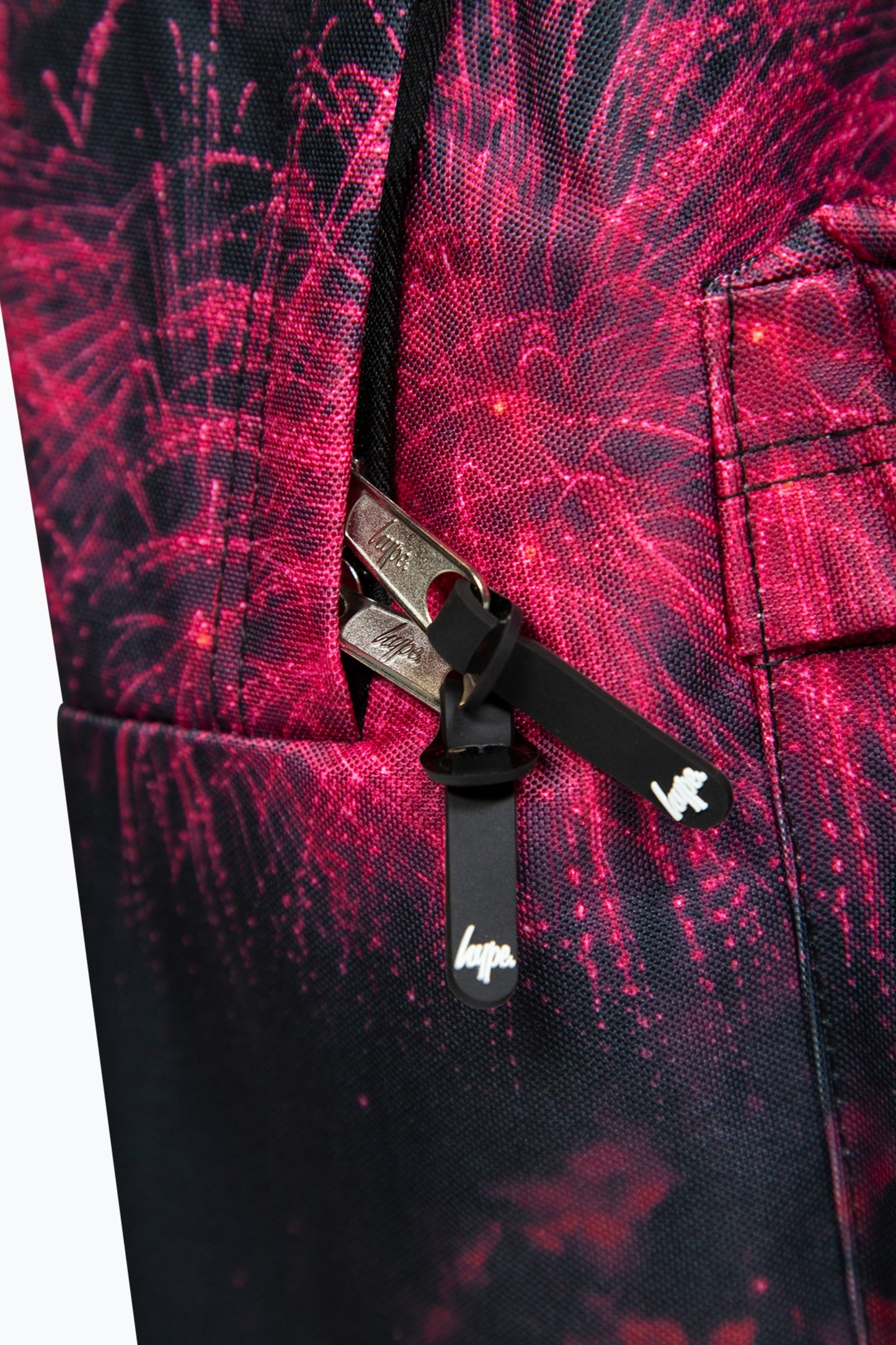 HYPE PINK FIREWORKS BADGE BACKPACK