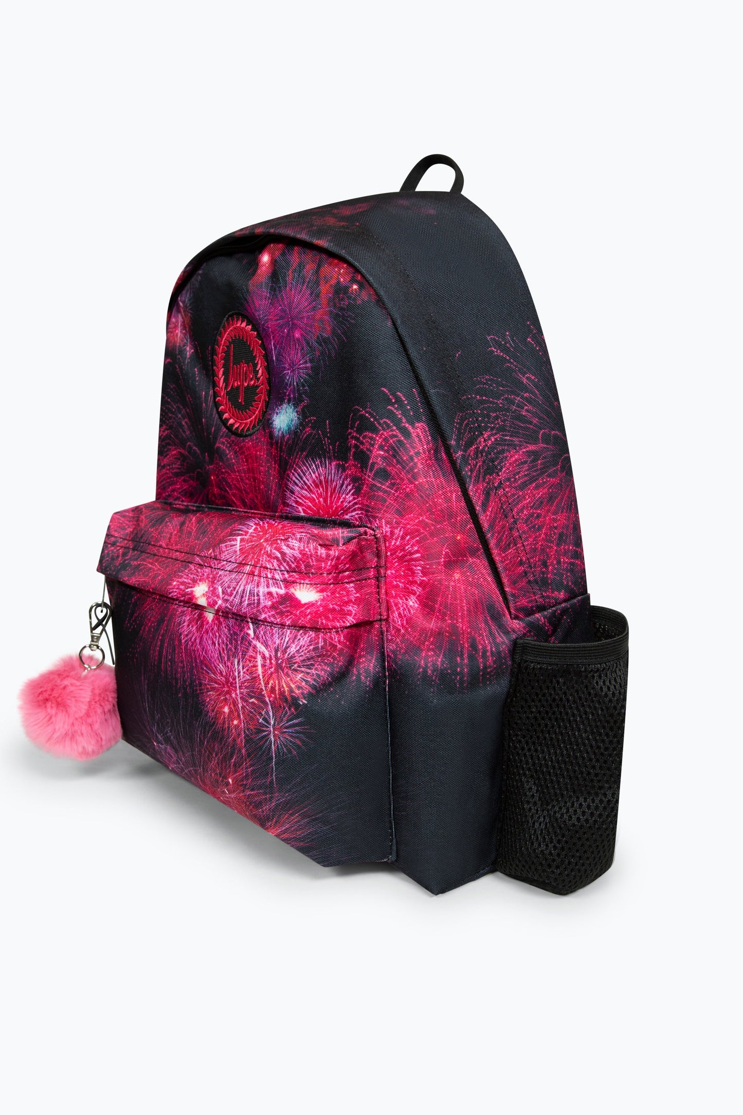 HYPE PINK FIREWORKS BADGE BACKPACK