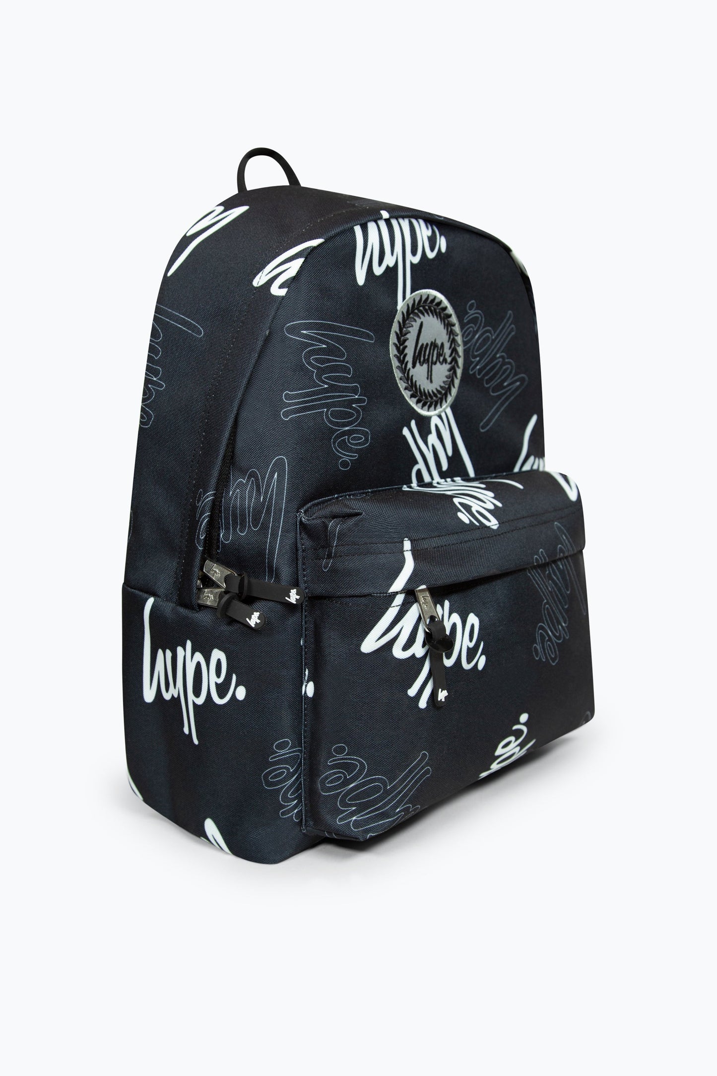 HYPE BLACK MULTI SCRIPT BADGE BACKPACK