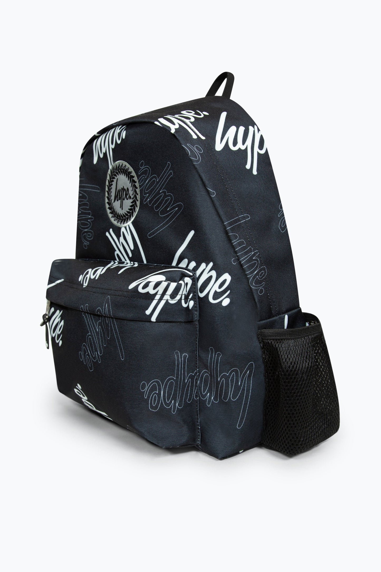 HYPE BLACK MULTI SCRIPT BADGE BACKPACK