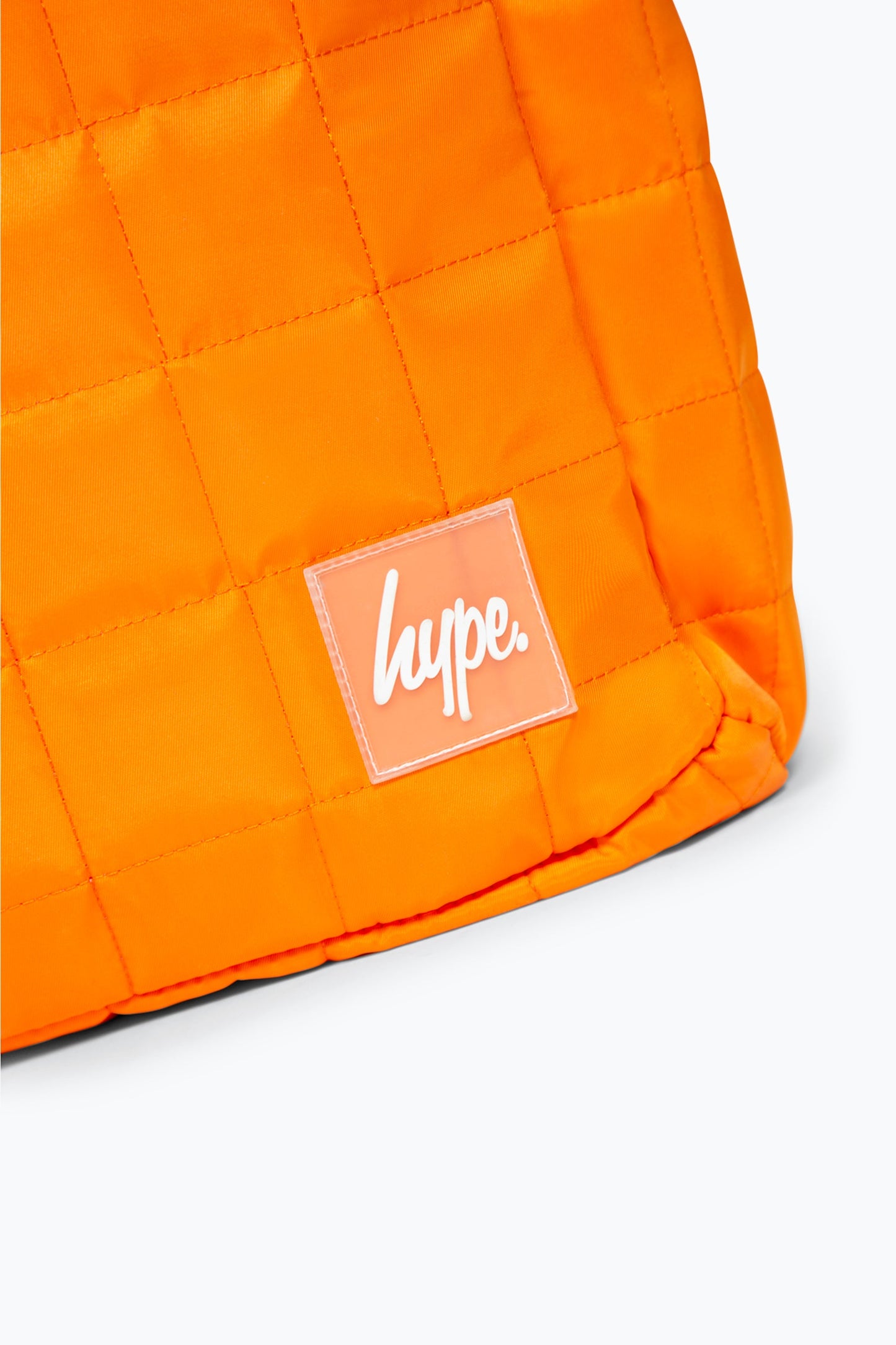 HYPE ORANGE QUILTED LARGE TOTE BAG