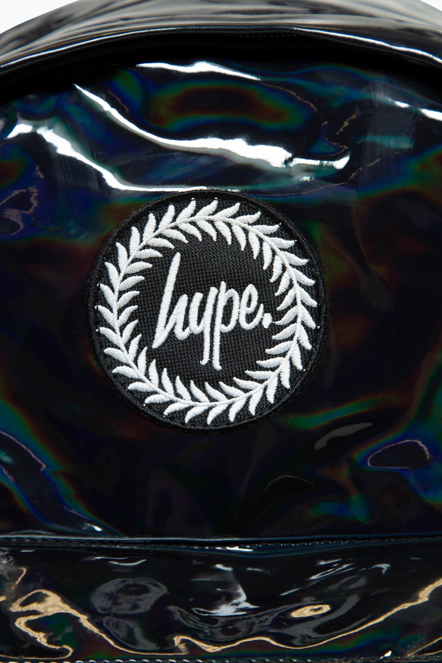 HYPE UNISEX BLACK HOLO BADGE BACKPACK