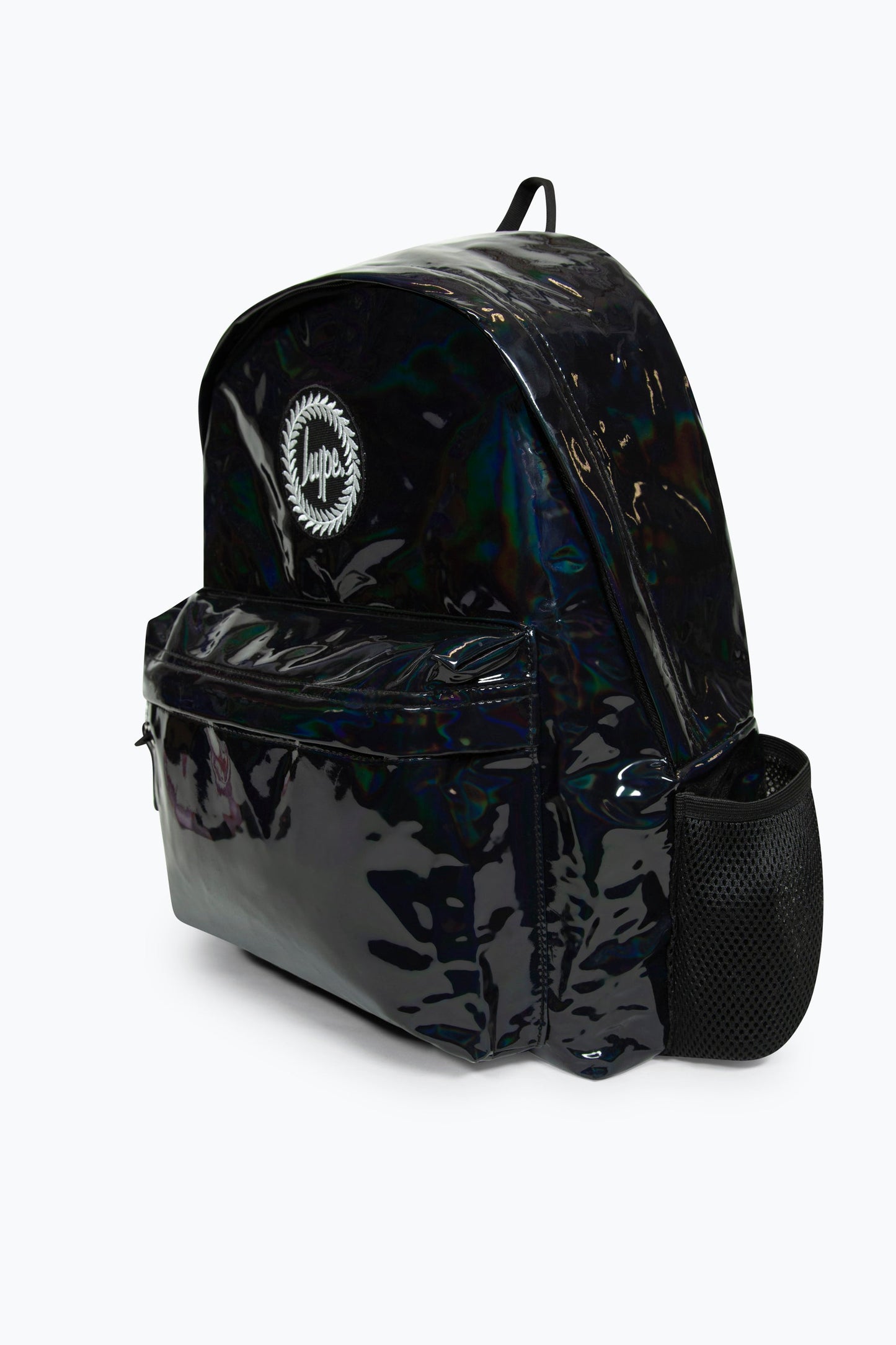 HYPE UNISEX BLACK HOLO BADGE BACKPACK