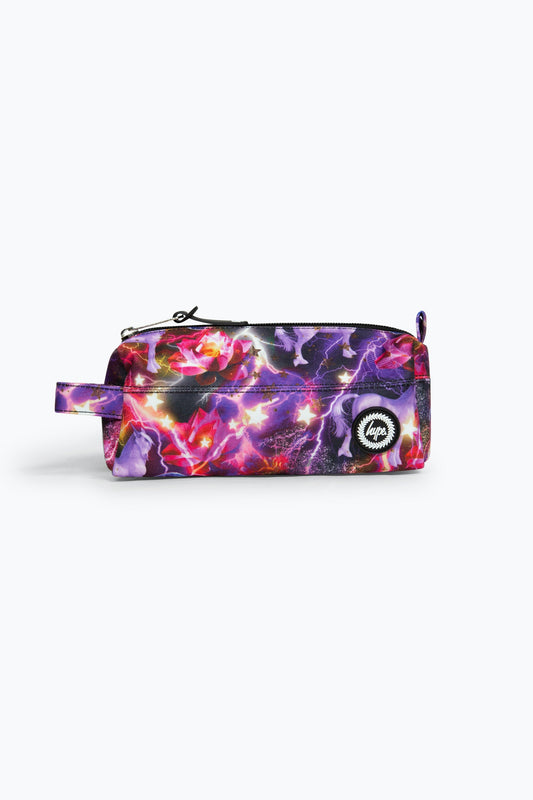 HYPE LIGHTNING UNICORNS PENCIL CASE