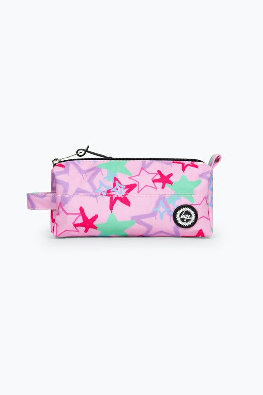 HYPE PINK GRAFFITI STAR PENCIL CASE
