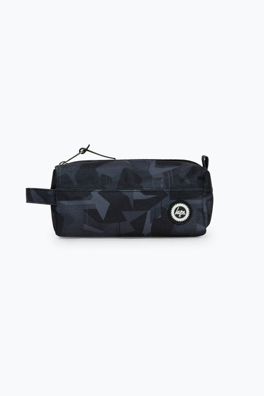 HYPE BLACK GEO CAMO PENCIL CASE