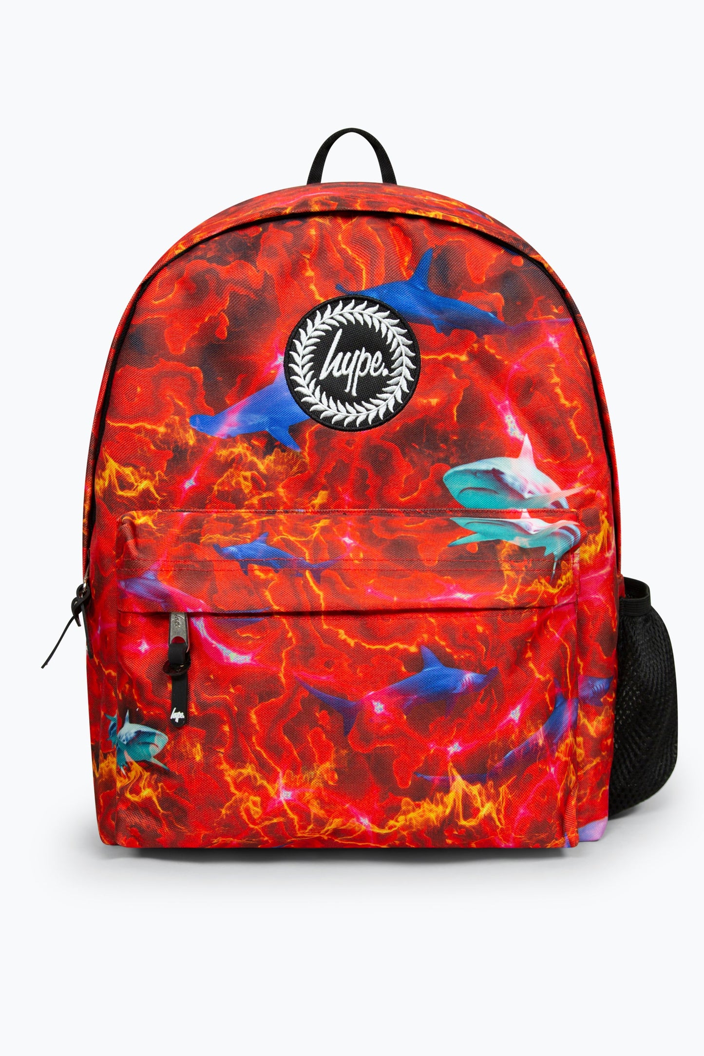 HYPE RED LAVA SHARKS BADGE BACKPACK