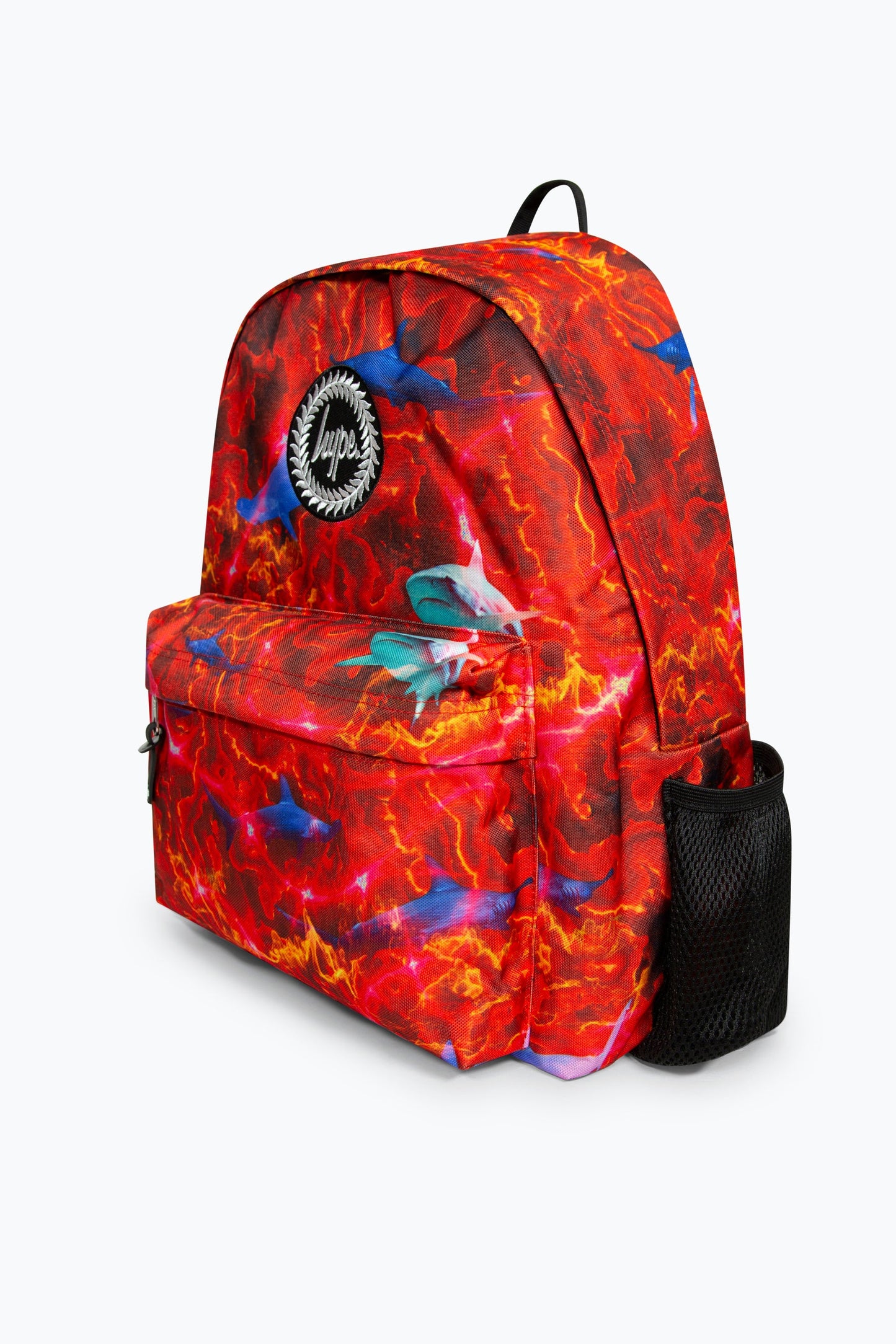 HYPE RED LAVA SHARKS BADGE BACKPACK