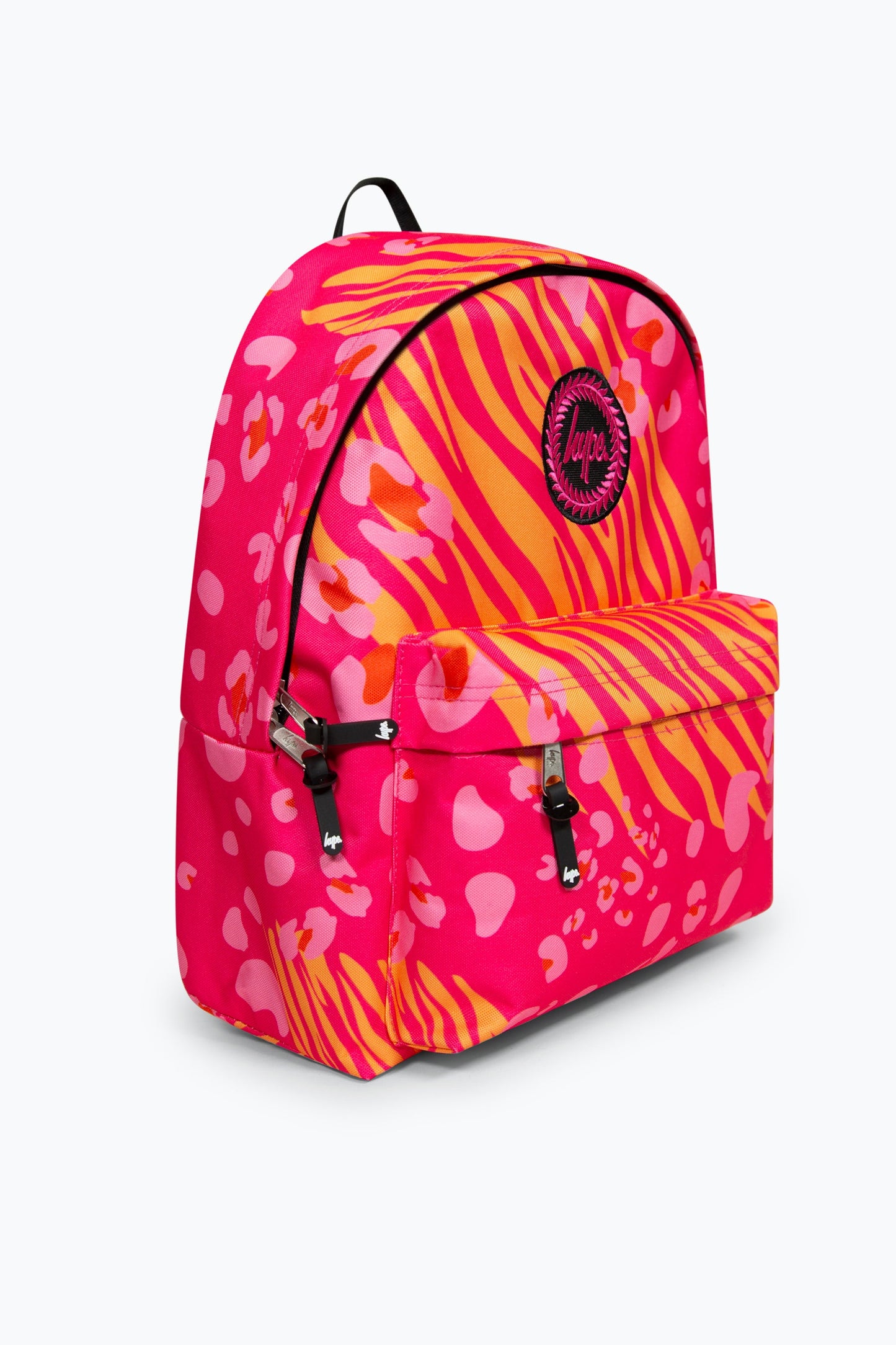 HYPE PINK ANIMAL PRINTS BADGE BACKPACK