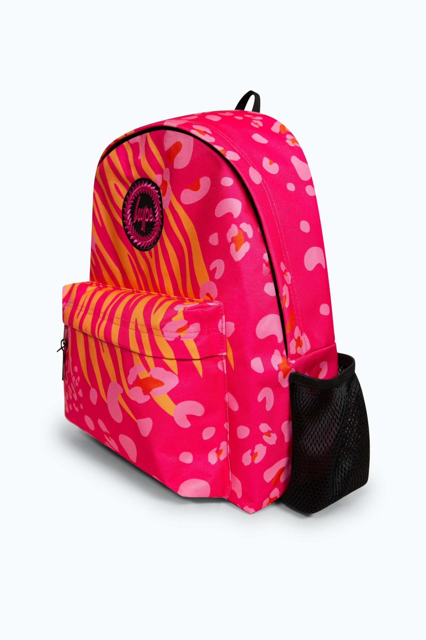 HYPE PINK ANIMAL PRINTS BADGE BACKPACK