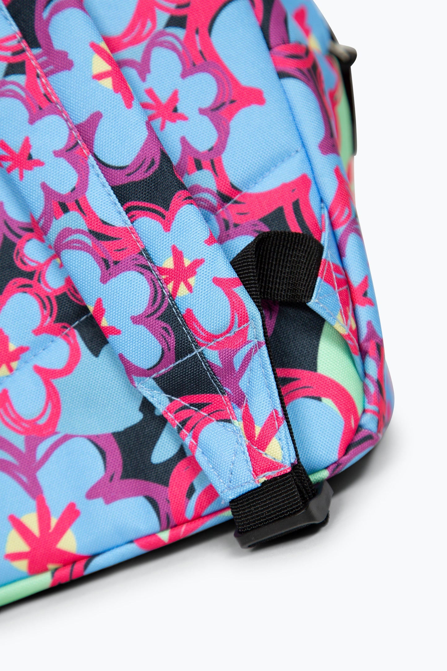 HYPE BLUE FLOWERS BADGE BACKPACK