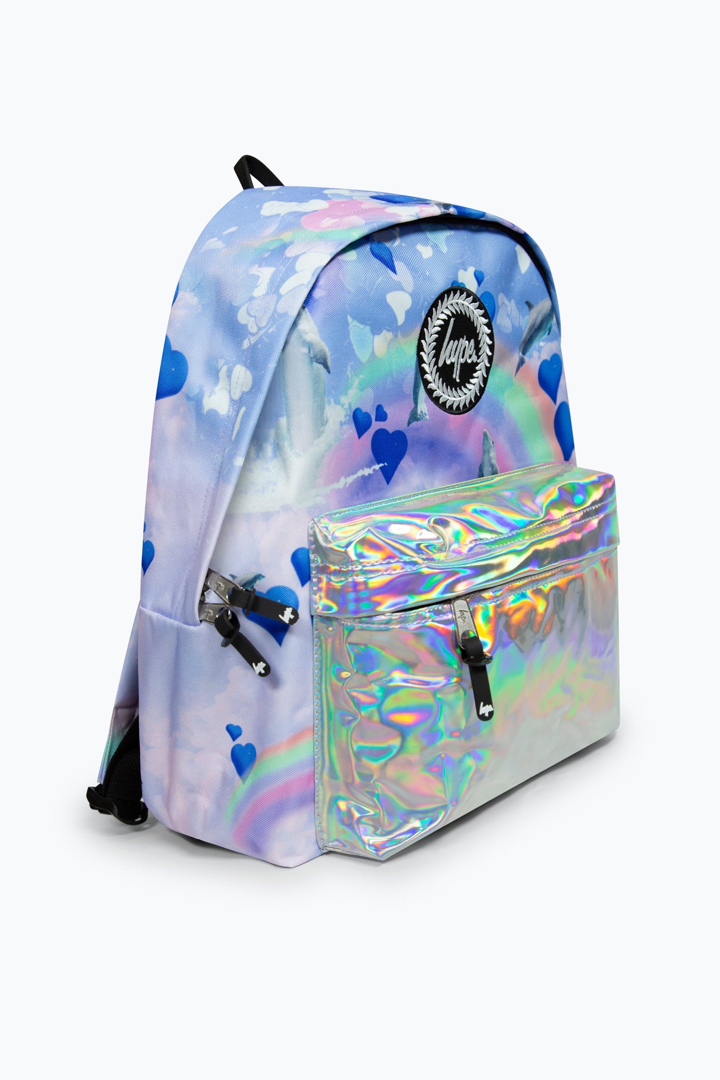 HYPE RAINBOW DOLPHINS BADGE BACKPACK