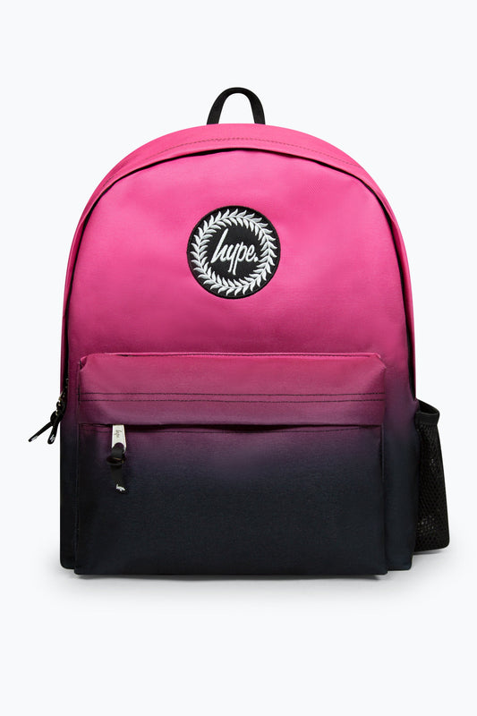 HYPE BLACK/PINK FADE BADGE BACKPACK