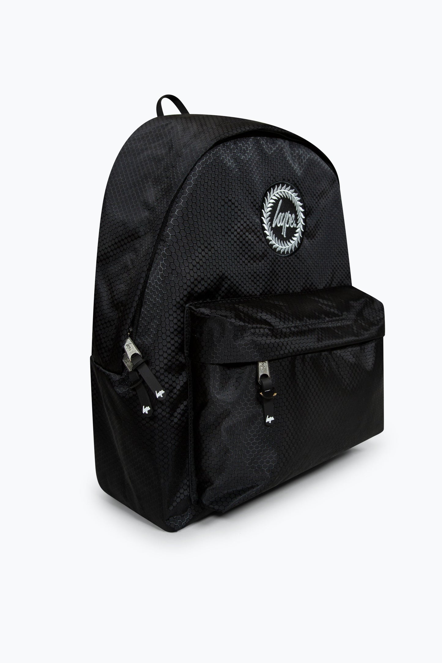 HYPE BLACK HEXAGON BADGE BACKPACK