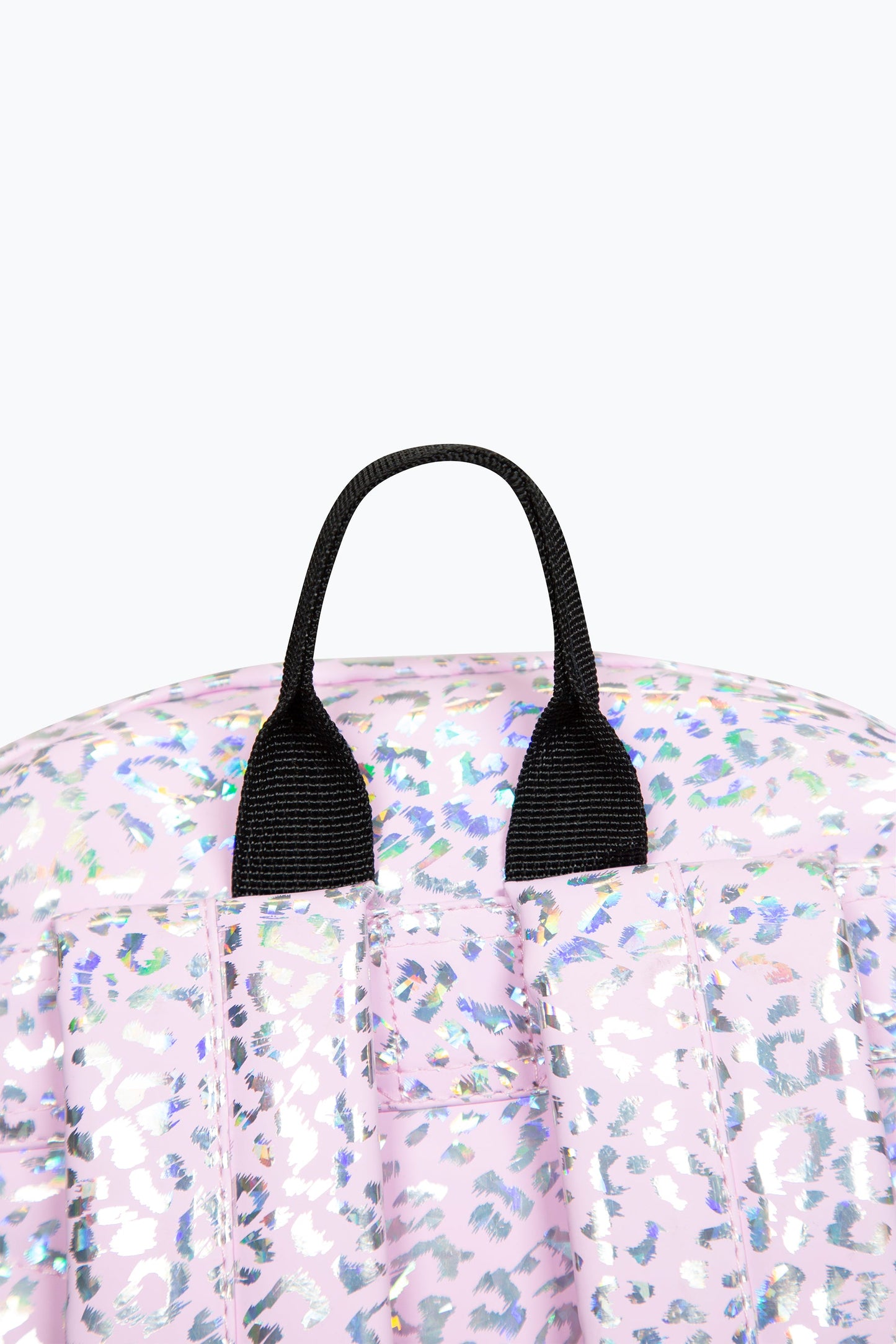 HYPE PINK ANIMAL PRINT BADGE BACKPACK