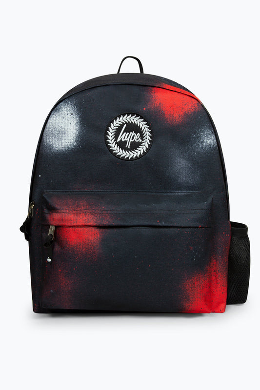 HYPE RED/WHITE SPRAY BADGE BACKPACK