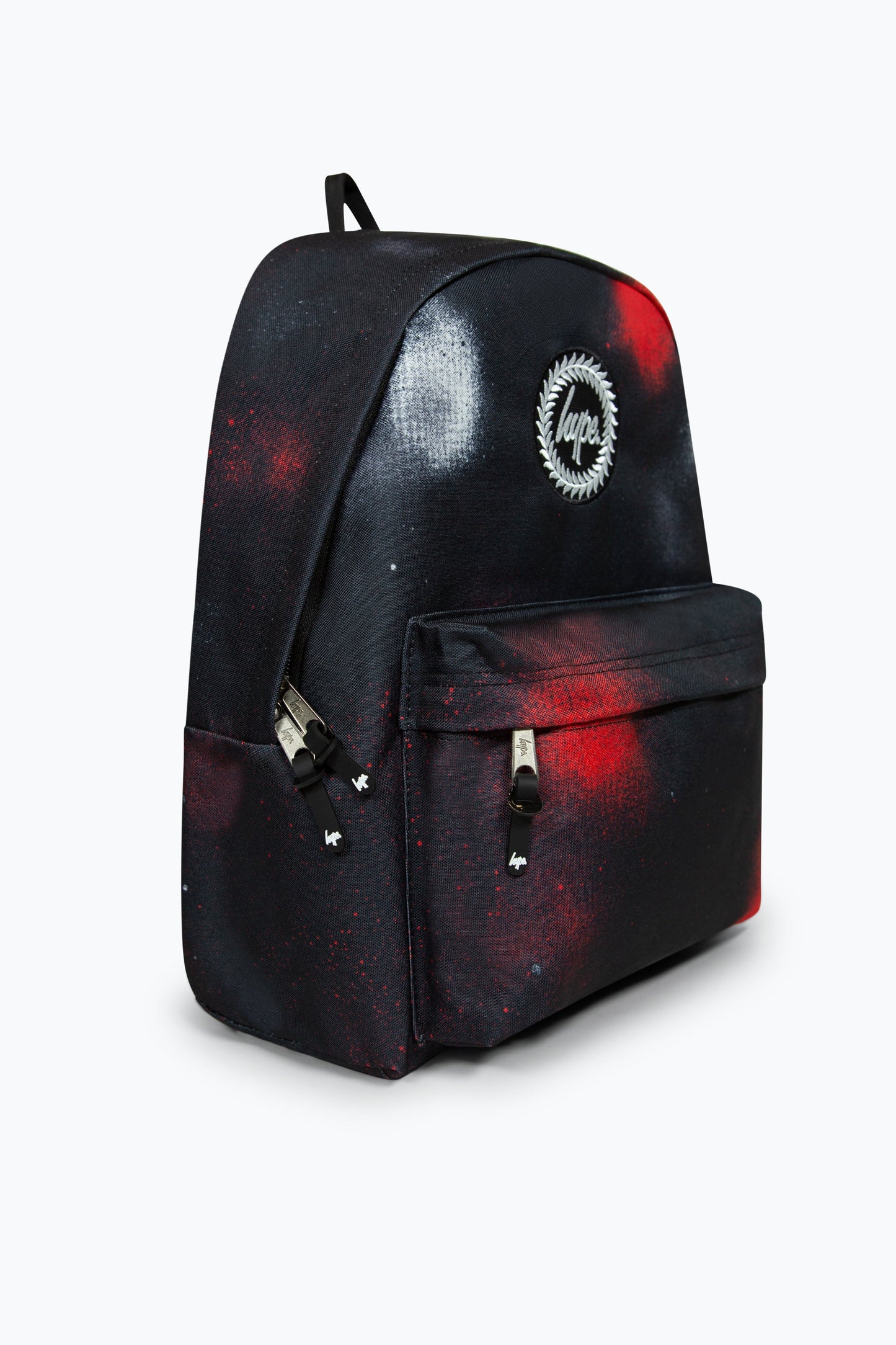 HYPE RED/WHITE SPRAY BADGE BACKPACK