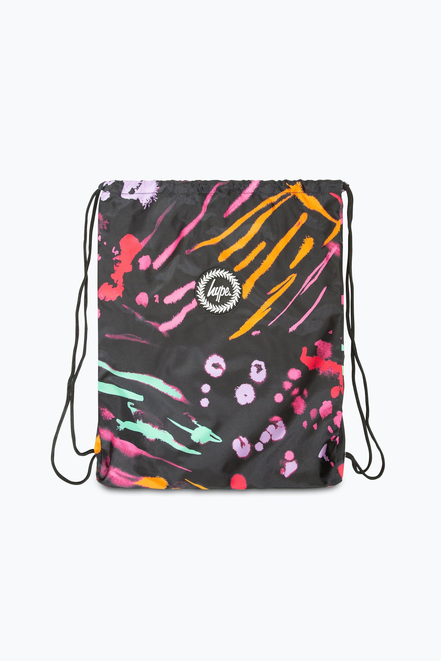 HYPE GIRLS BLACK SCRATCHES DRAWSTRING BAG