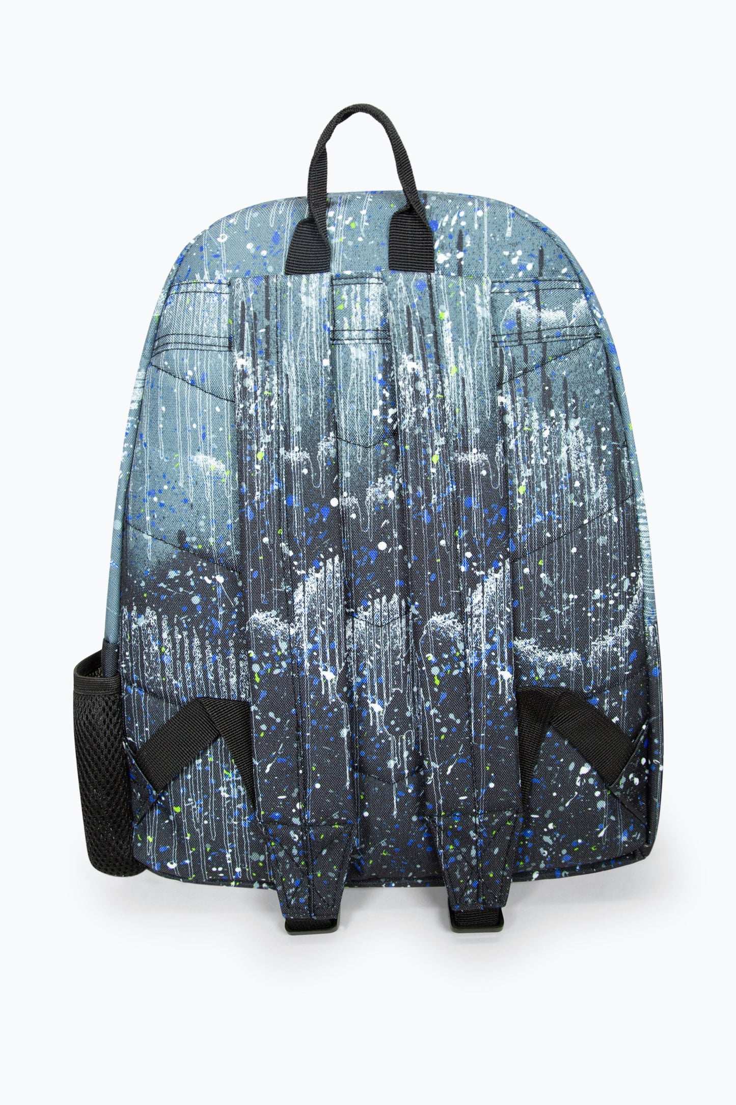 HYPE BLACK GLITTER DRIPS BADGE BACKPACK