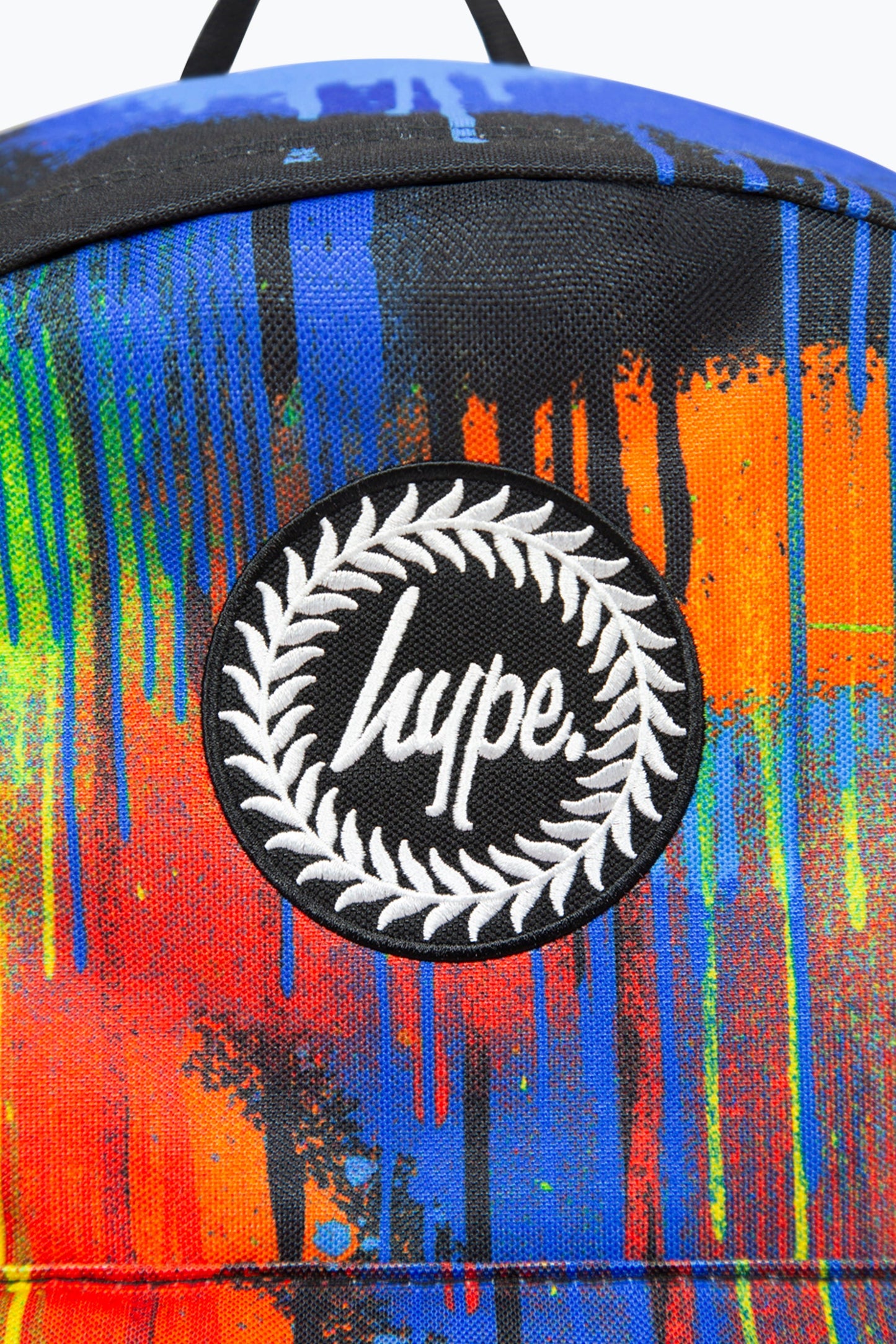 HYPE MULTI SPRAY PAINT BADGE BACKPACK