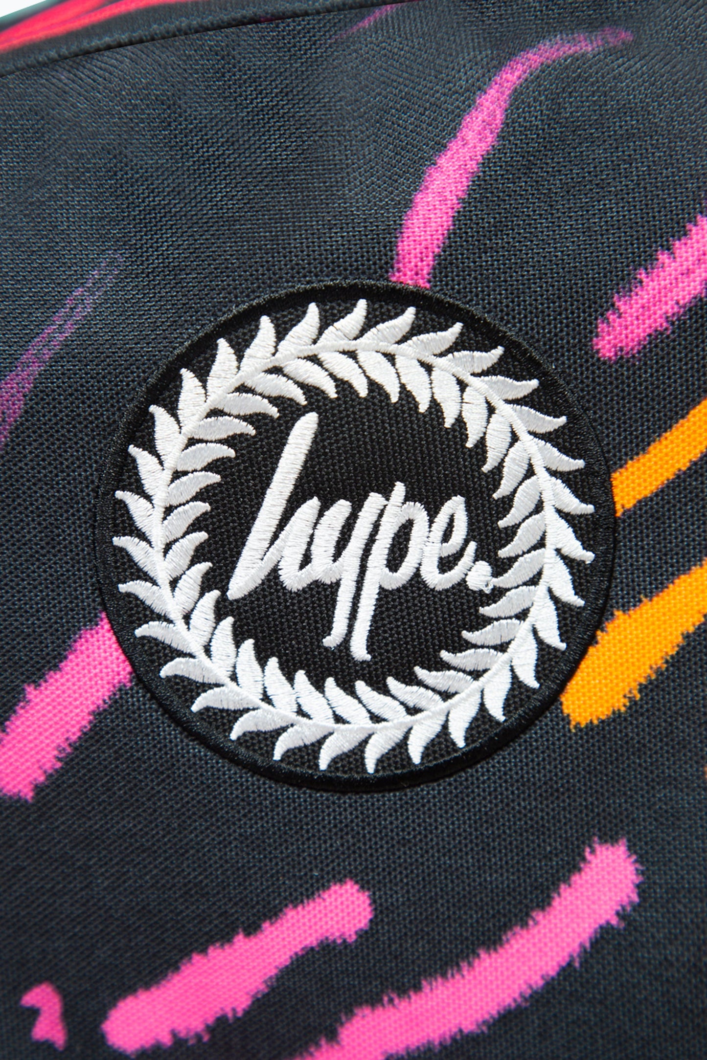 HYPE BLACK SCRATCHES BADGE BACKPACK