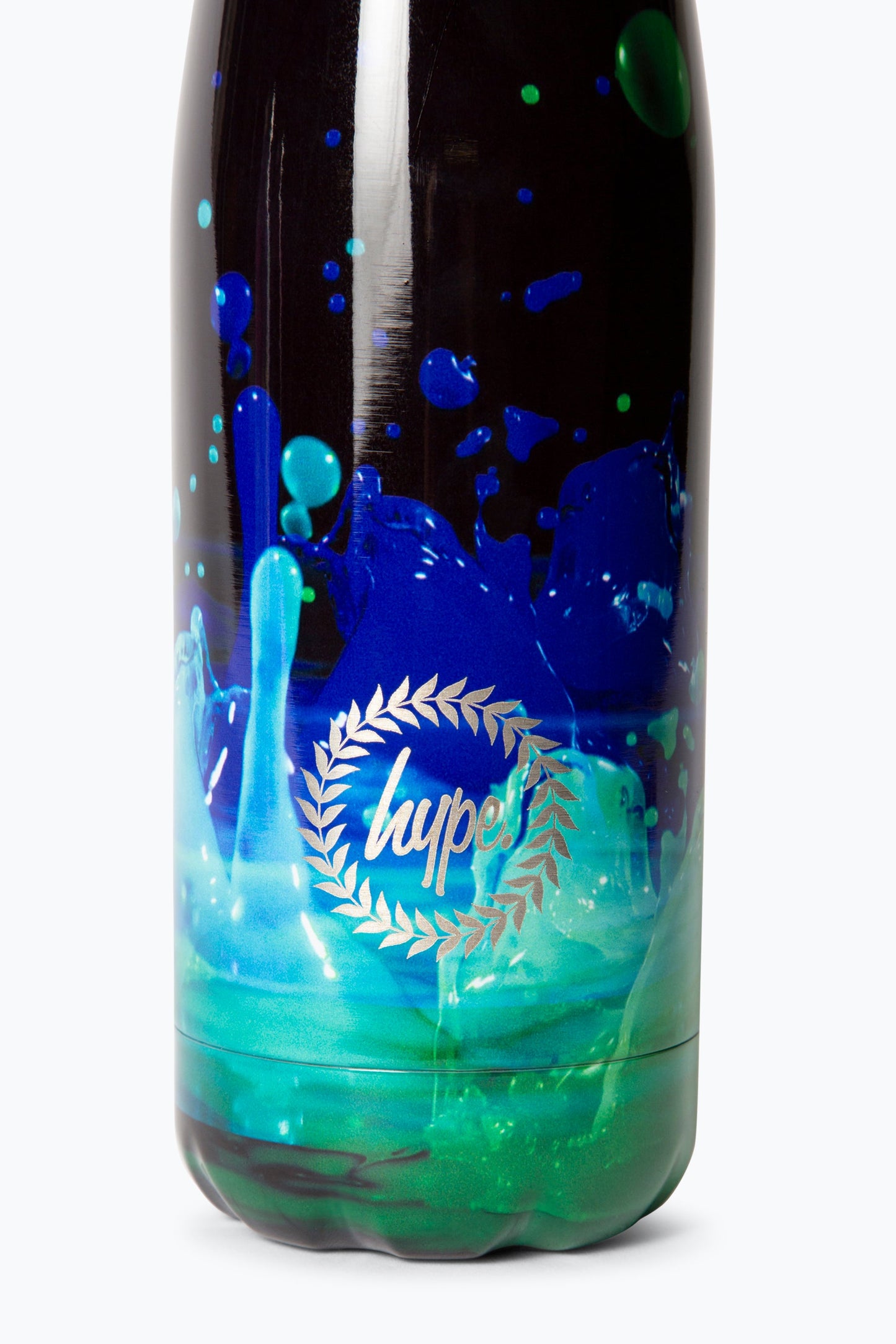 HYPE UNISEX BLACK 3D DROPLETS WATER BOTTLE