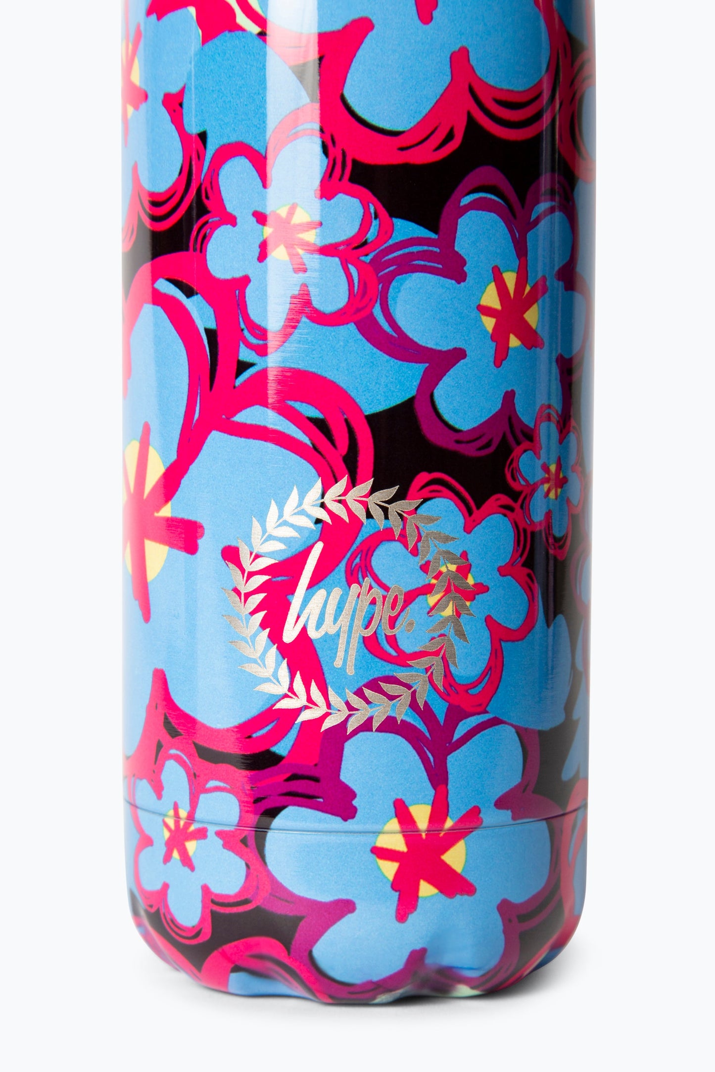 HYPE UNISEX MULTI BLUE FLOWERS WATER BOTTLE