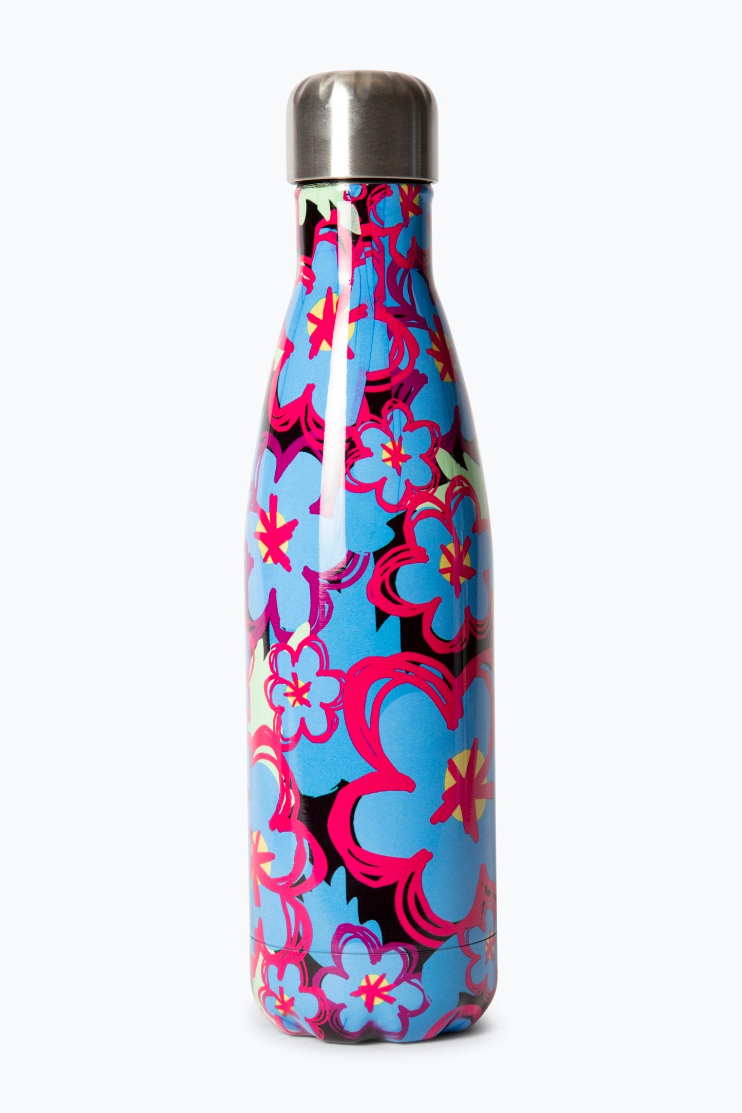 HYPE UNISEX MULTI BLUE FLOWERS WATER BOTTLE