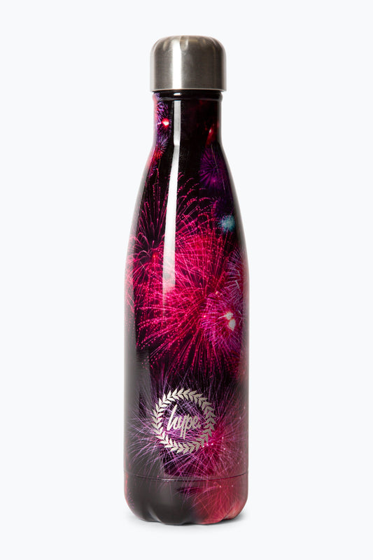 HYPE UNISEX BLACK FIREWORKS WATER BOTTLE