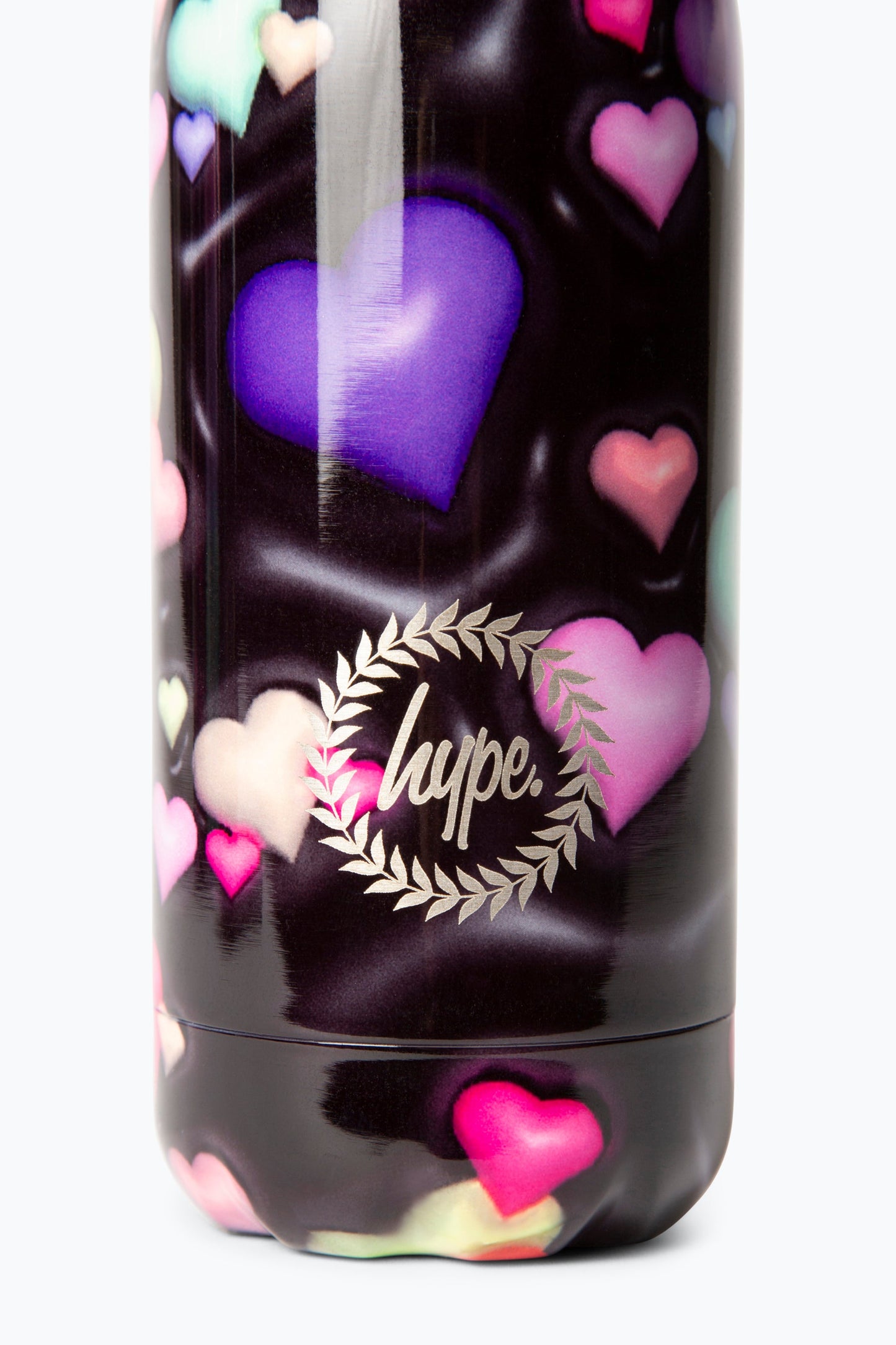 HYPE UNISEX BLACK 3D HEARTS WATER BOTTLE