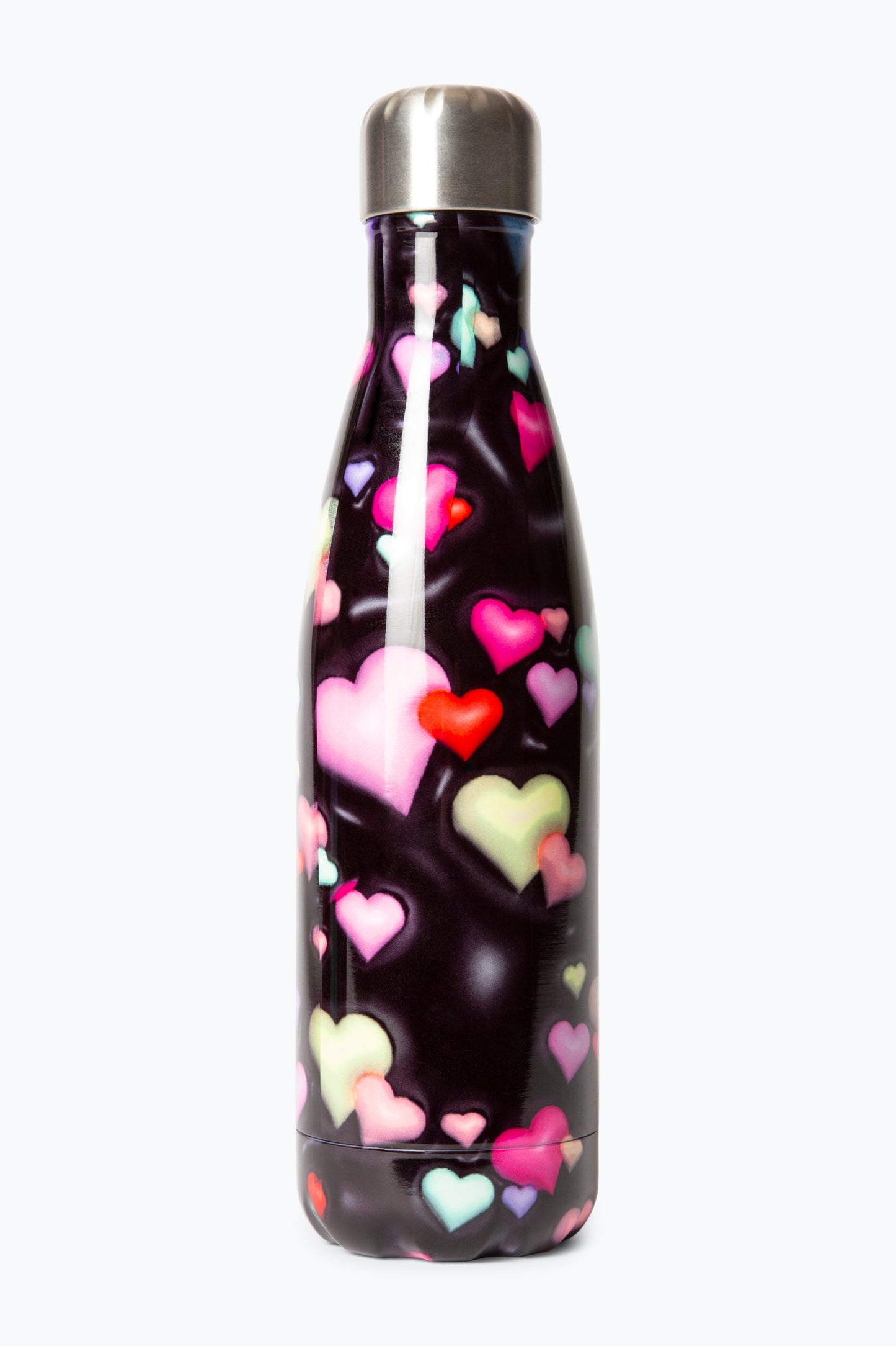 HYPE UNISEX BLACK 3D HEARTS WATER BOTTLE